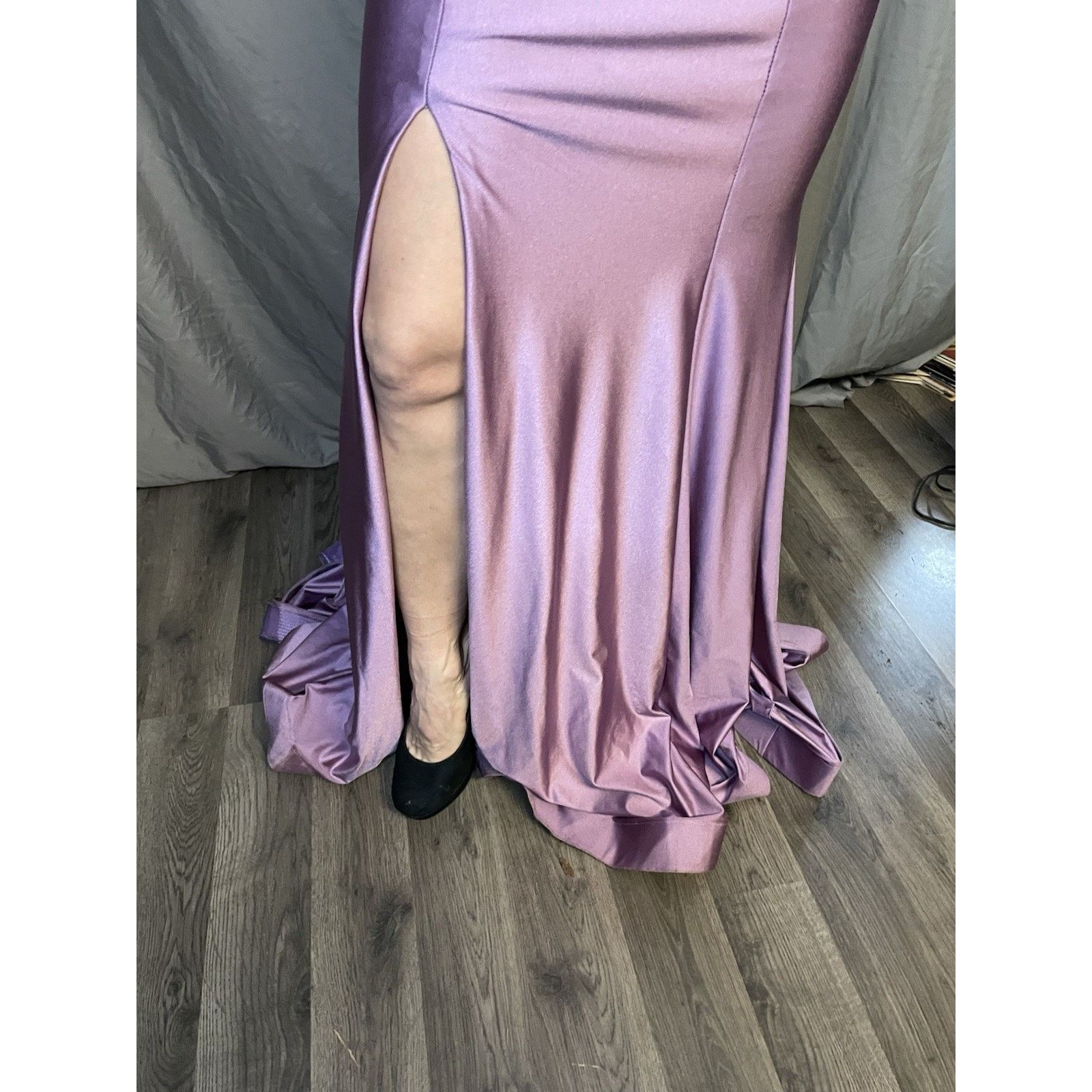 Other Jessica Angel Size Small Purple Open Strappy Back Slit Size S / US 4 / IT 40 - 2 Thumbnail