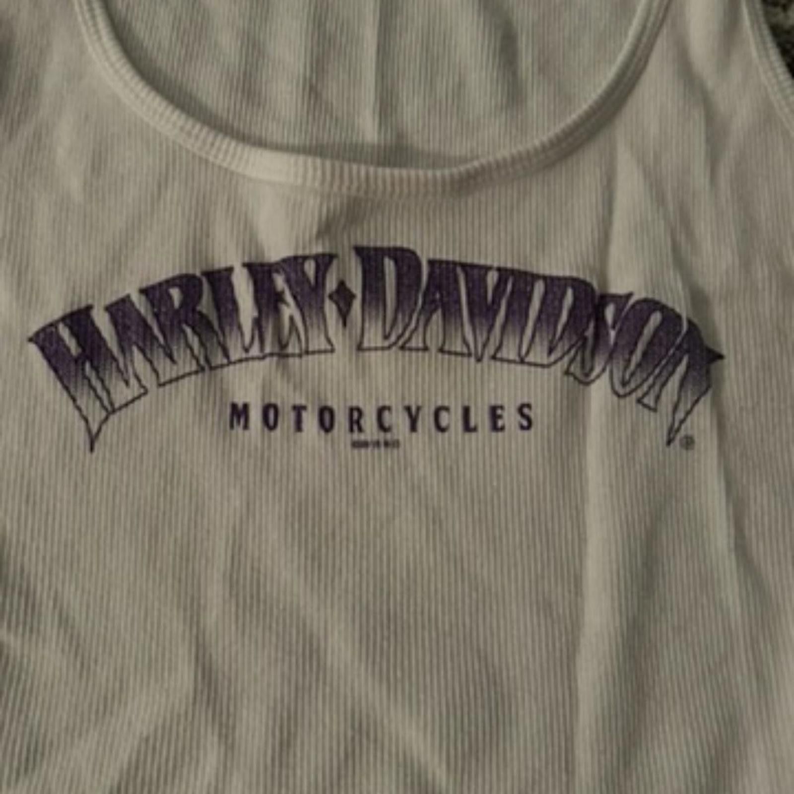 Harley Davidson Vintage Harley-Davidson White & Purple Daytona Beach Tank Size M / US 6-8 / IT 42-44 - 3 Thumbnail