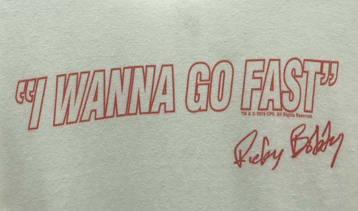Vintage Vintage "I Wanna Go Fast" Ricky Bobby T-Shirt Size US L / EU 52-54 / 3 - 3 Thumbnail