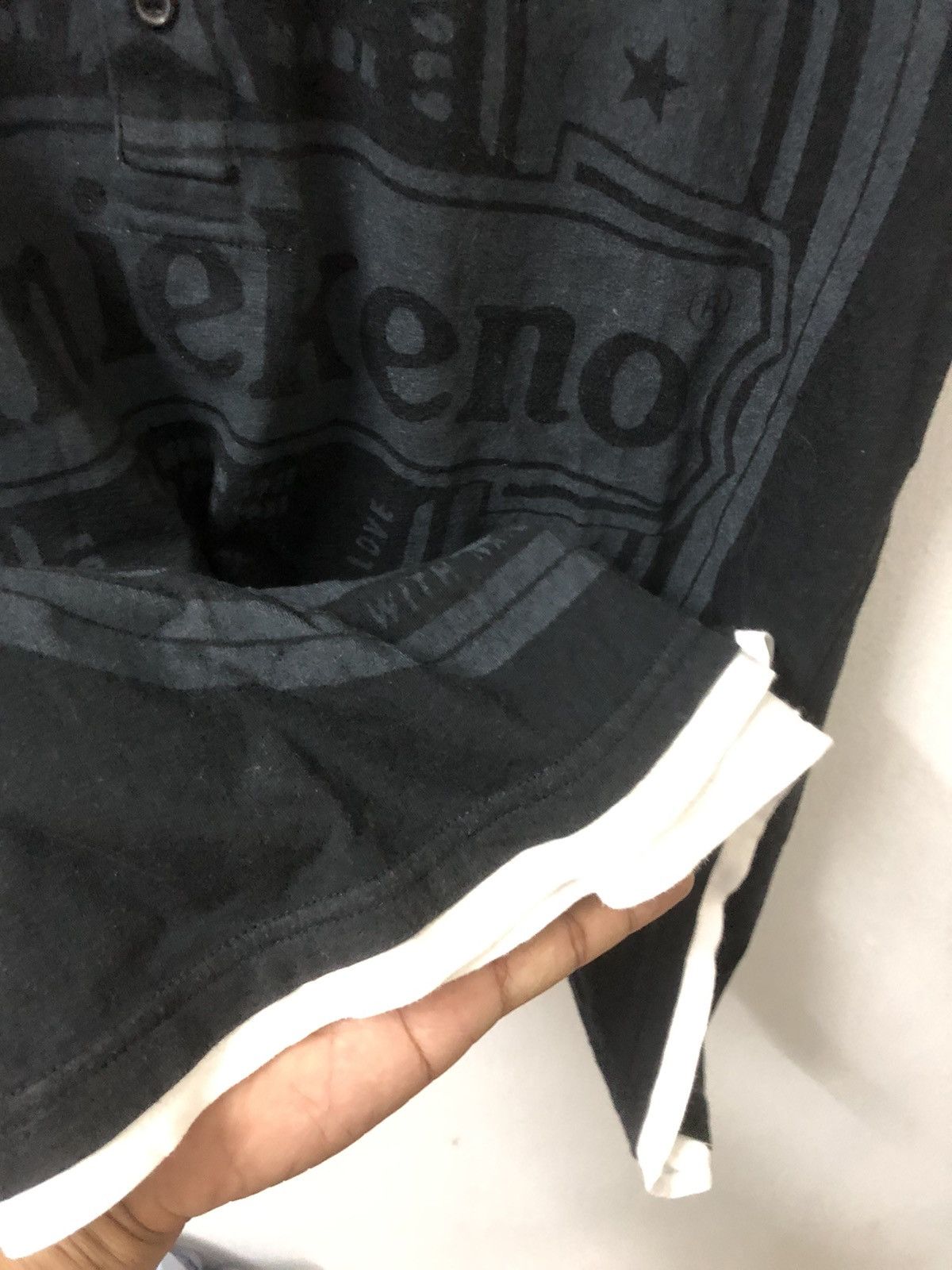If Six Was Nine ⚡️BiddingOffer⚡️i6w9 Style Layered Black white Beer logo PPFM Size US L / EU 52-54 / 3 - 5 Thumbnail