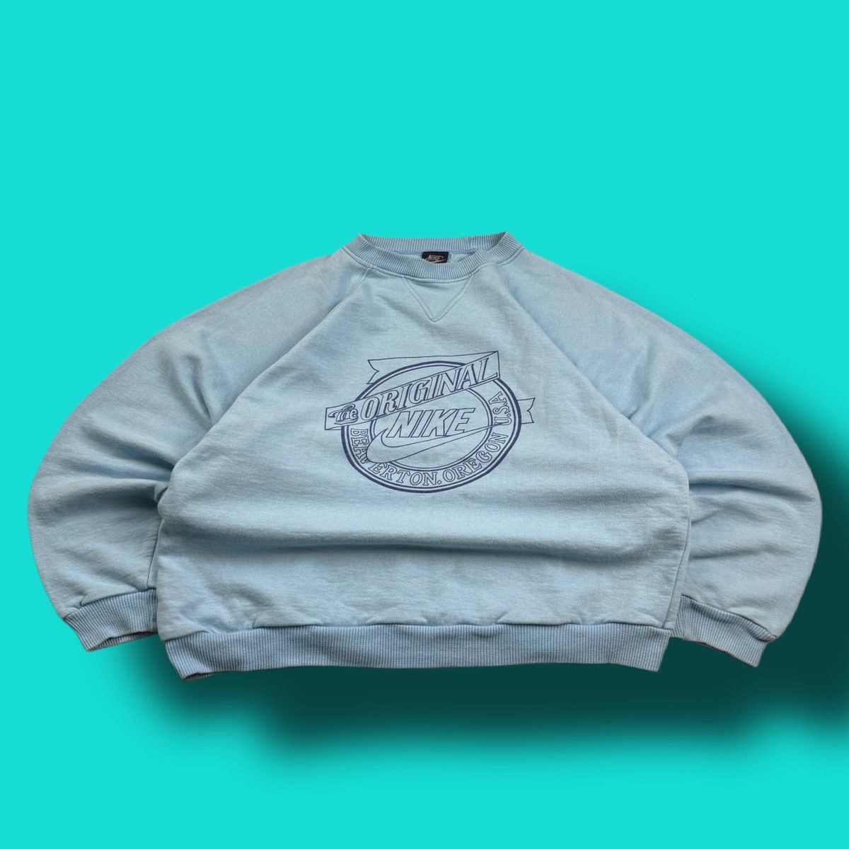 Nike × Vintage NIKE OREGON VINTAGE CENTER LOGO OVERSIZE BOXY SWEATSHIRT Size US M / EU 48-50 / 2 - 1 Thumbnail