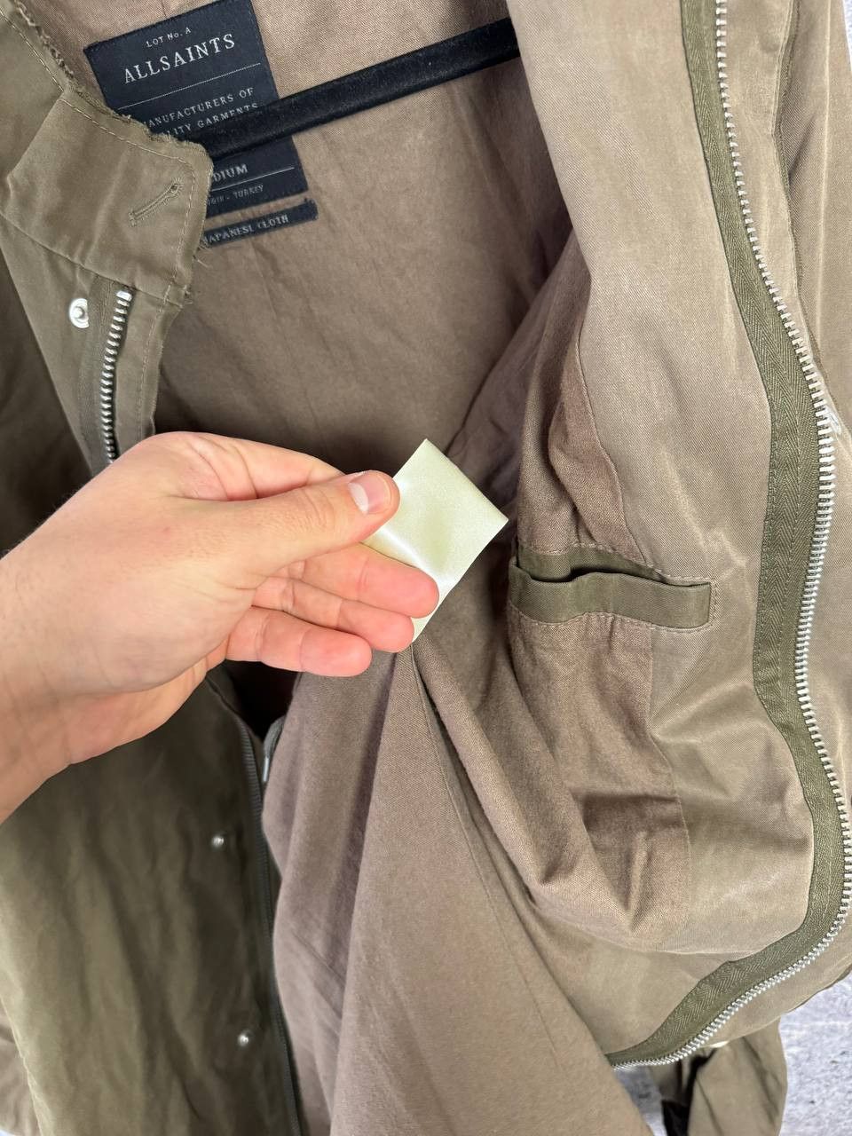 Allsaints AllSaints Green Utility Logan Jacket/Parka Japanese Cloth M Size US M / EU 48-50 / 2 - 20 Thumbnail
