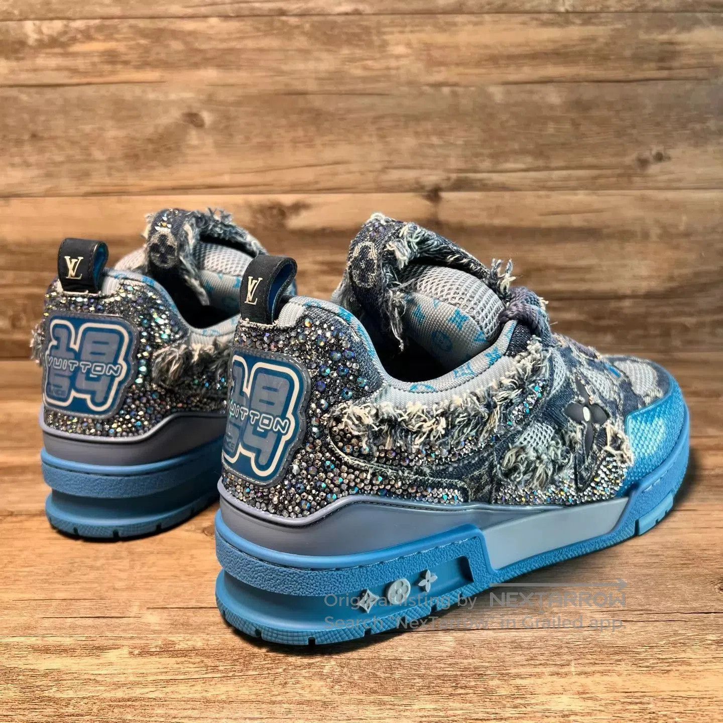 Louis Vuitton Blue Low. Size US 10 / EU 43 - 3 Thumbnail
