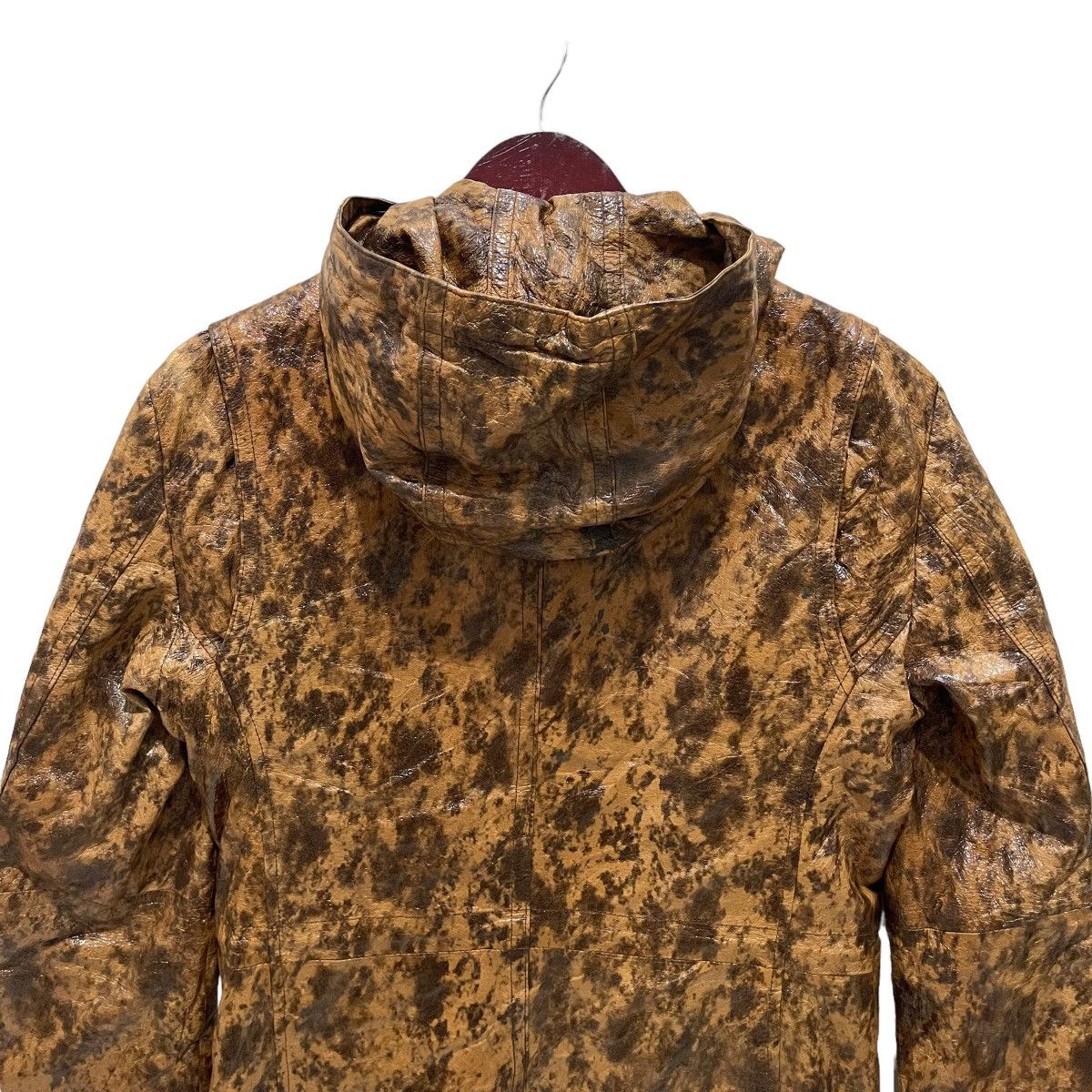 Tornado Mart Tornado Mart Leather Trench Coat Hoodie Jacket Size US L / EU 52-54 / 3 - 13 Thumbnail