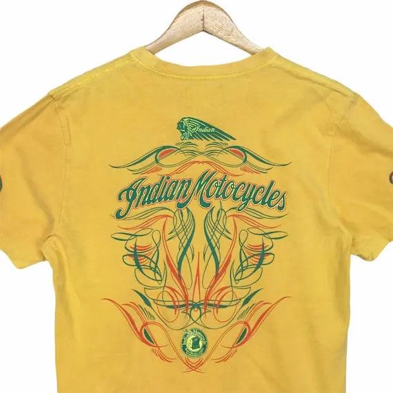 Indian Motorcycle Vtg INDIAN MOTORCYCLE Biker Rider Chopper Tee Shirt Harley Size US XL / EU 56 / 4 - 6 Thumbnail
