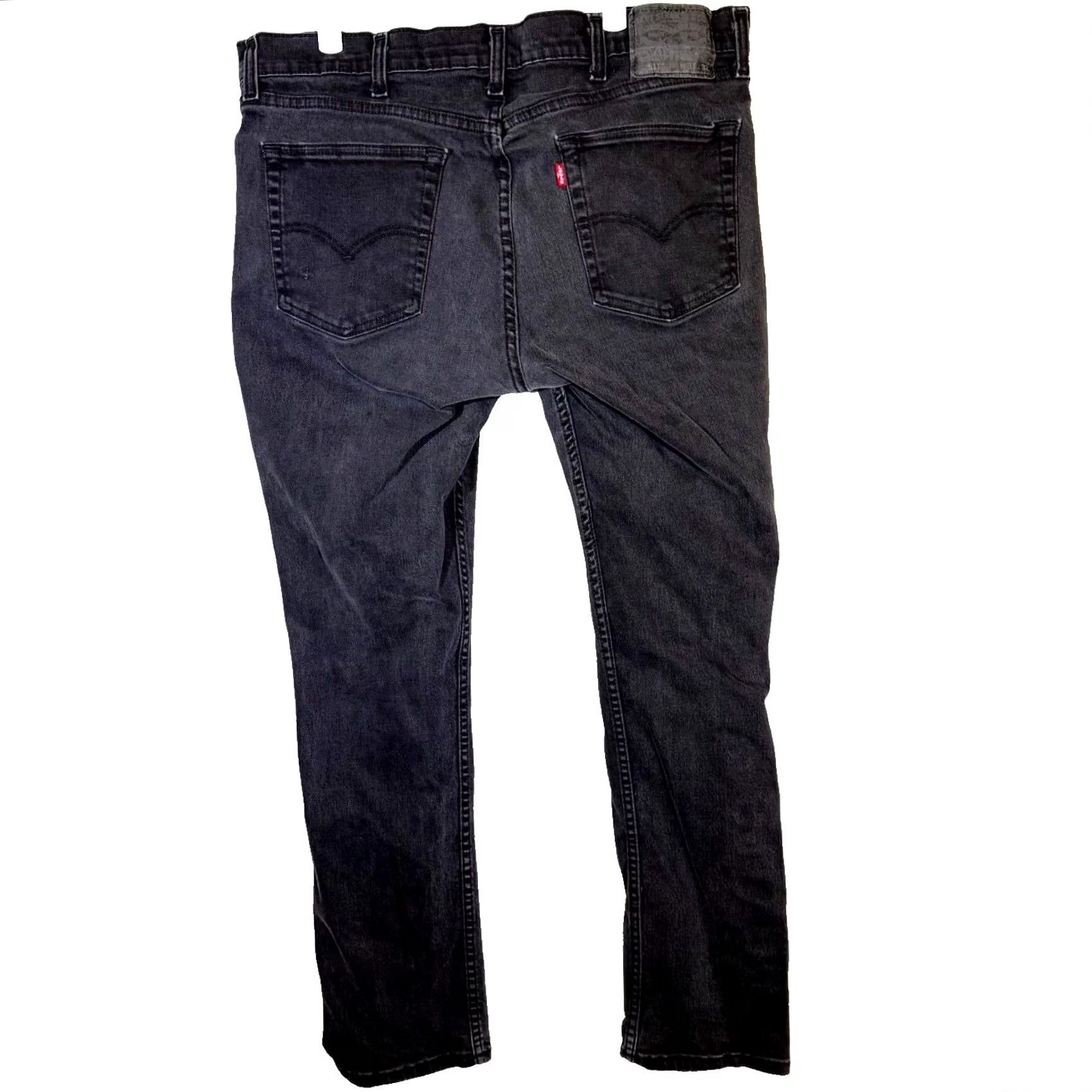 Levi's VINTAGE Levi’s 511 Men’s Jeans 38×32 Black Denim Mid-Rise Slim Straight Leg Excellent Size US 38 / EU 54 - 2 Thumbnail