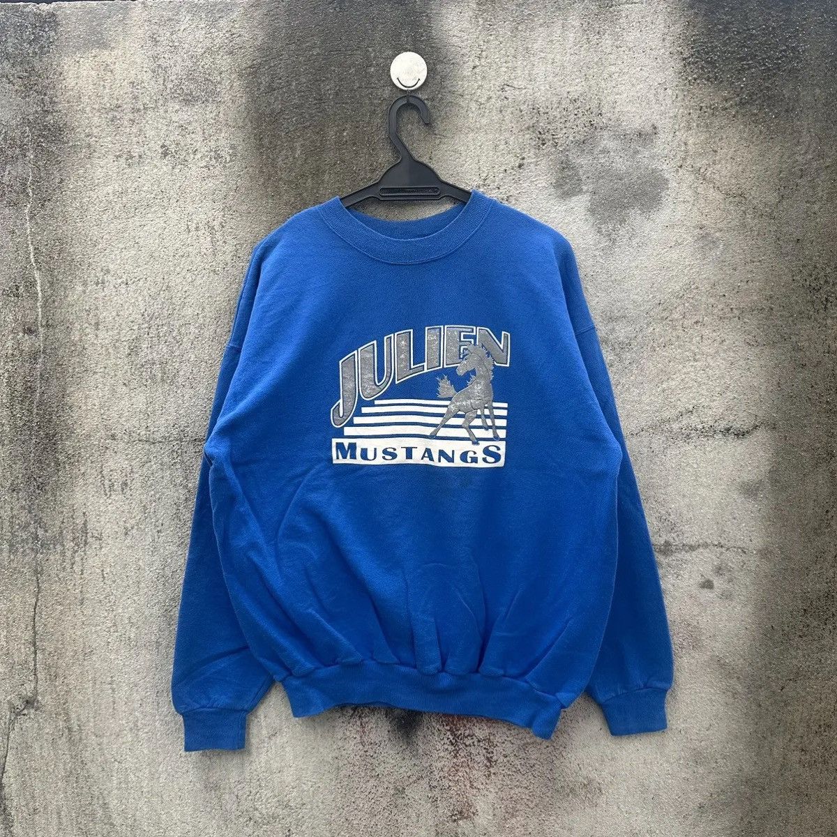 Vintage Vintage 90s julien mustangs sweatshirt pullover Size US L / EU 52-54 / 3 - 1 Thumbnail