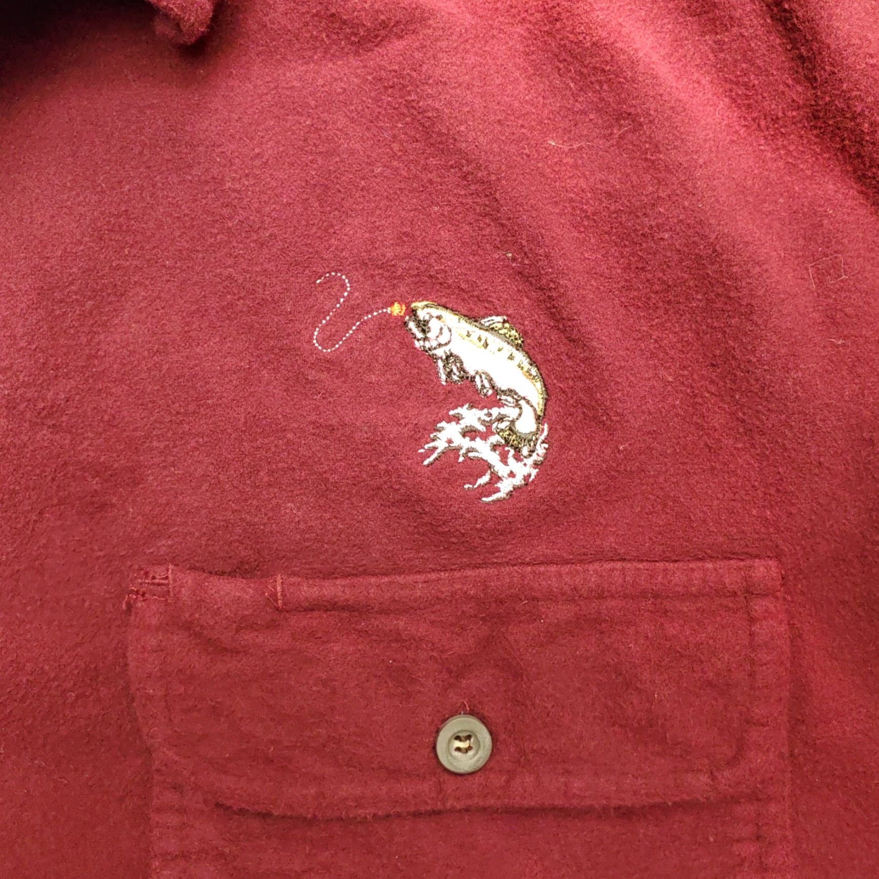 Vintage VINTAGE Northwest Shirt Mens XL Maroon Chamois Winterweight Long Sleeve Flannel Size US XL / EU 56 / 4 - 7 Thumbnail