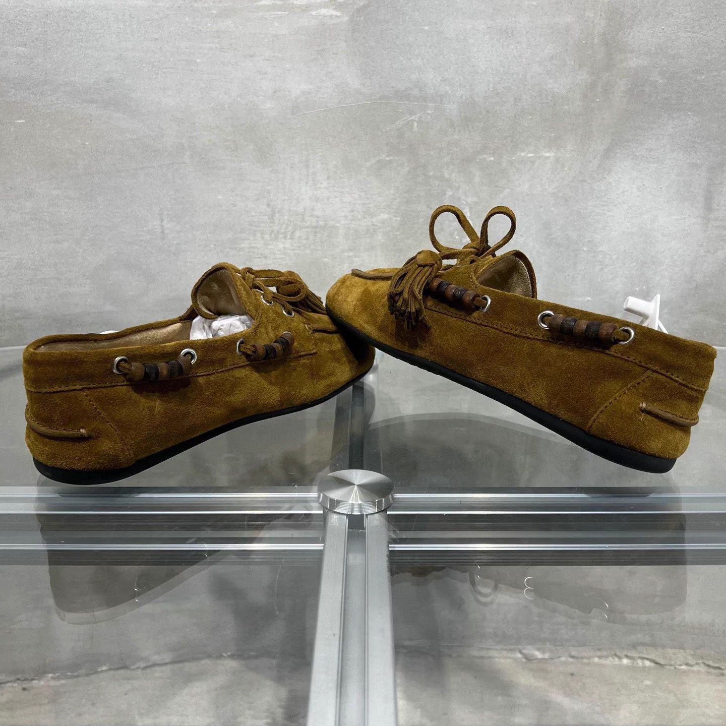 Miu Miu MIU MIU Brown Suede Tassel Loafer EUR 37 Size US 6 / IT 36 - 5 Thumbnail