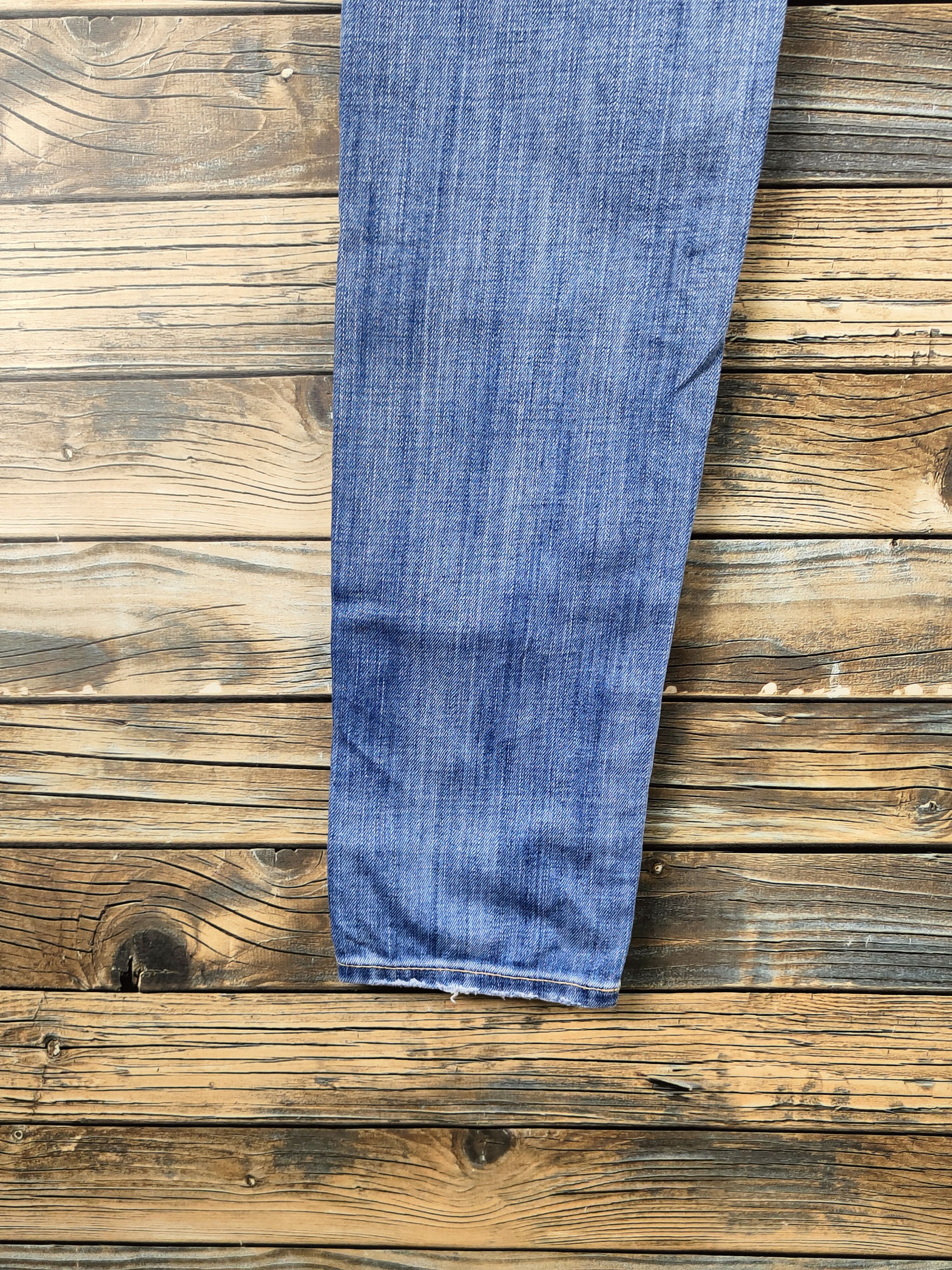 Polo Ralph Lauren Polo Ralph Lauren skinny Blue Ripped denim Jeans #46-901 Size US 31 - 9 Thumbnail