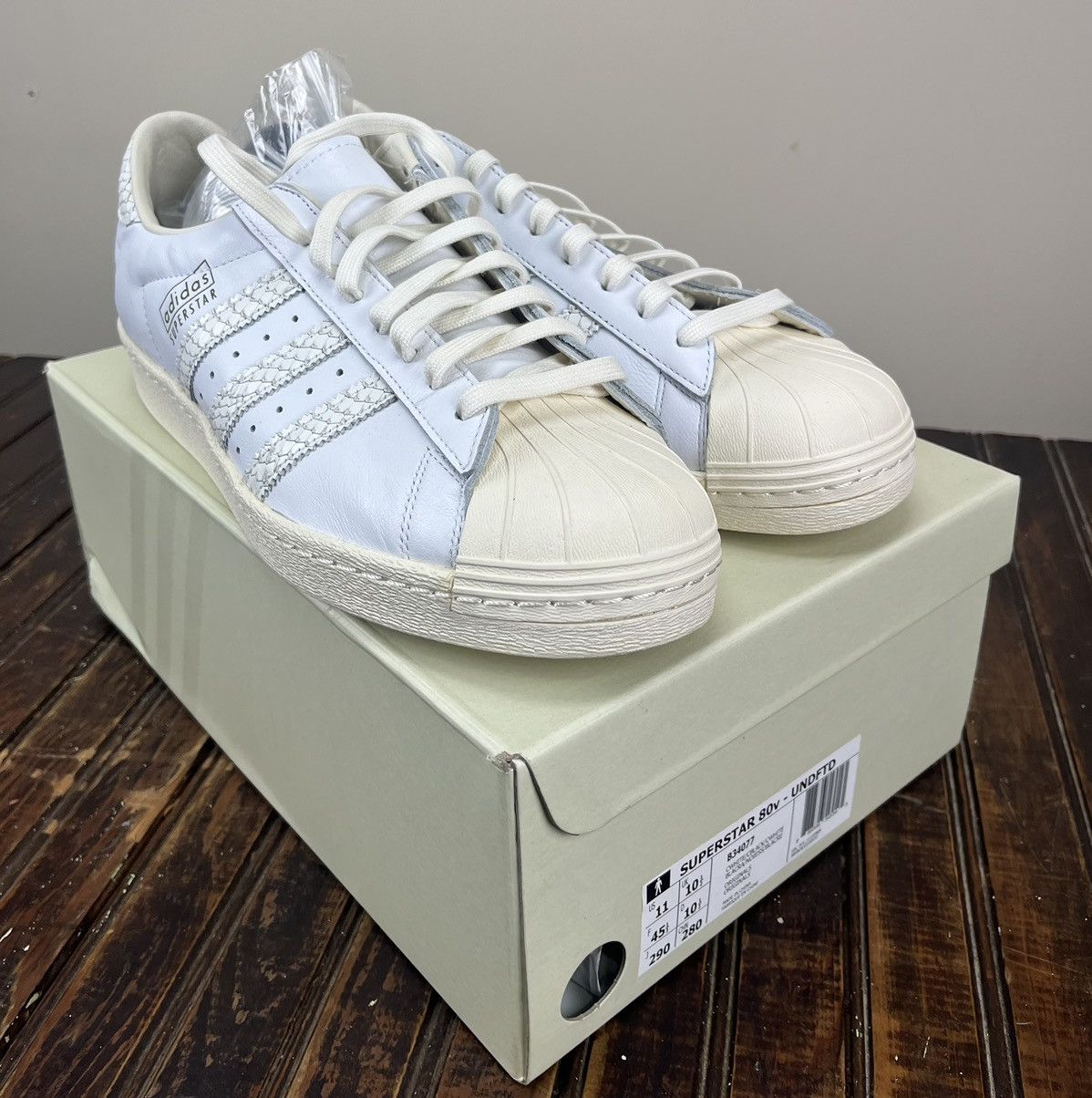 adidas gazelle silver green womens Adidas Superstar 80v UNDFTD X BAPE (White/White) main image 1