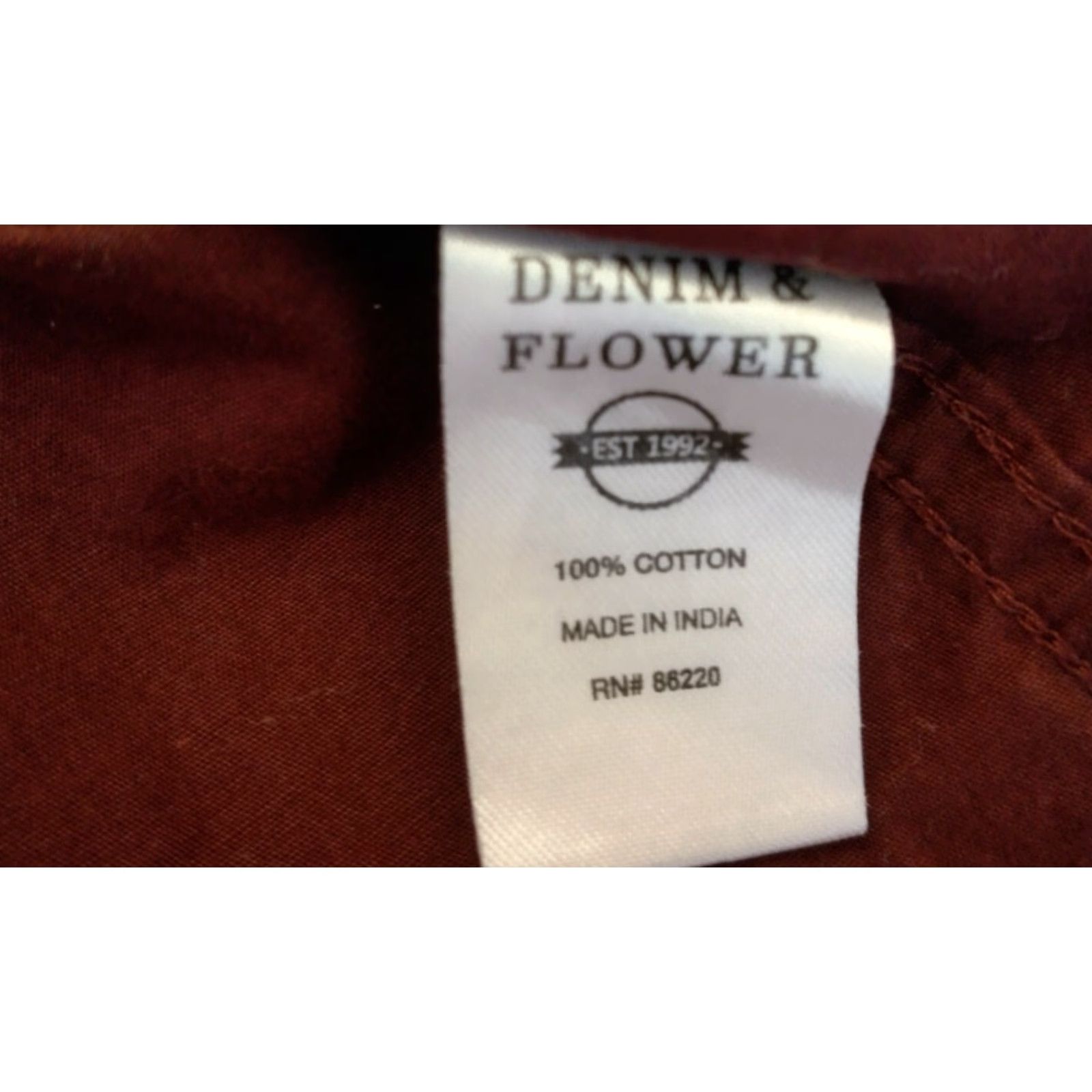 Vintage Denim & Flower Ricky Sing Shirt Large Slim Fit Maroon Paisley Button Down Top Size US L / EU 52-54 / 3 - 5 Thumbnail