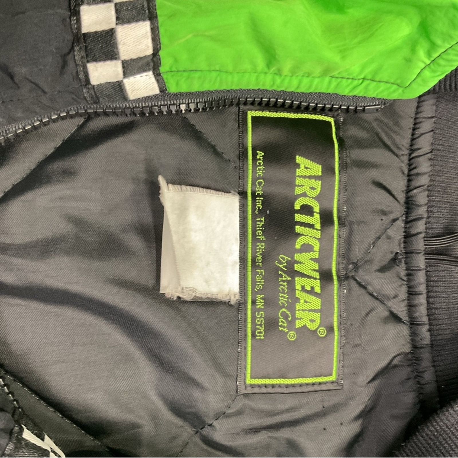 Vintage Vintage Youth Artic Cat Checkerboard Racing Jacket Size US S / EU 44-46 / 1 - 3 Thumbnail