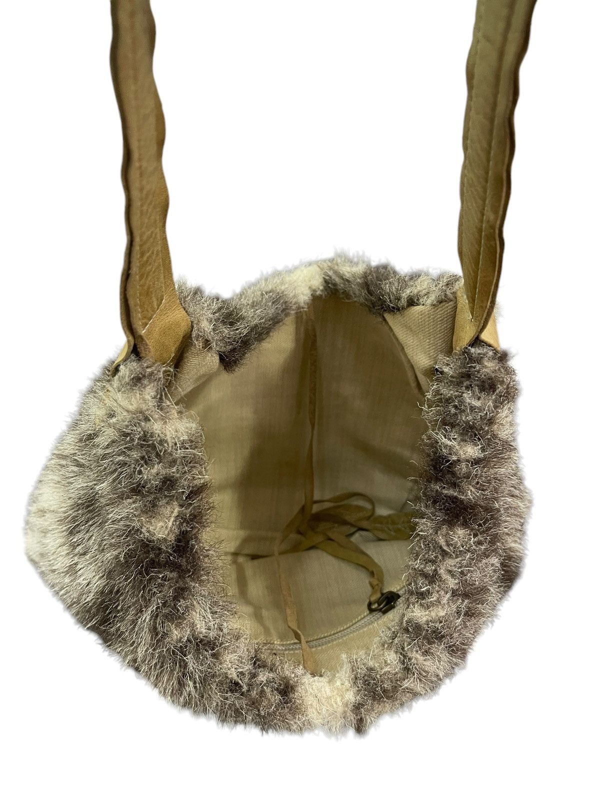 Genuine Leather Full Hairy Fur Cherosita Tote Shoulder Bag 9🟩 Size ONE SIZE - 17 Thumbnail