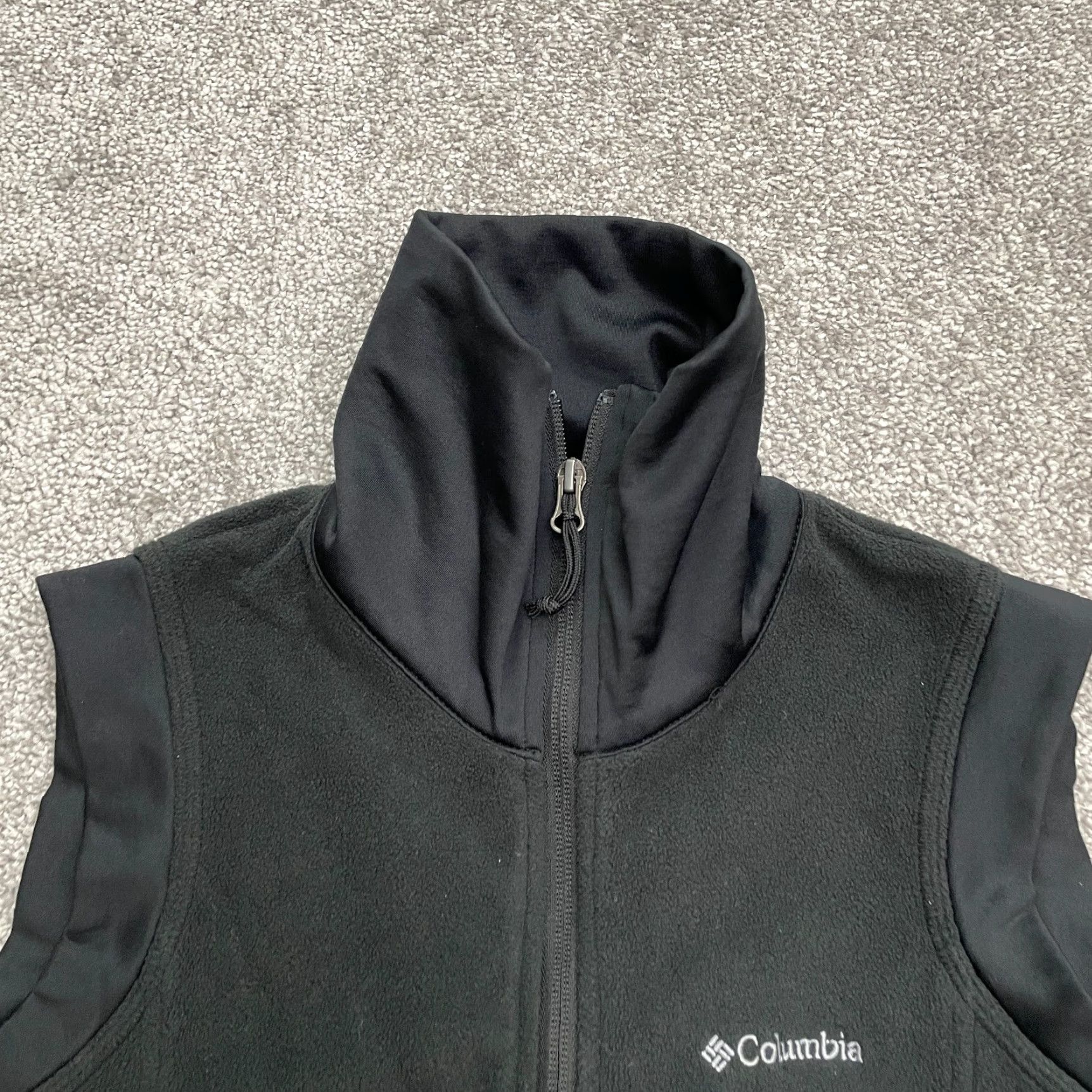Vintage Columbia Fleece Vest Womens Small Black Full Zip Pockets Outdoor Hike Size S / US 4 / IT 40 - 5 Thumbnail