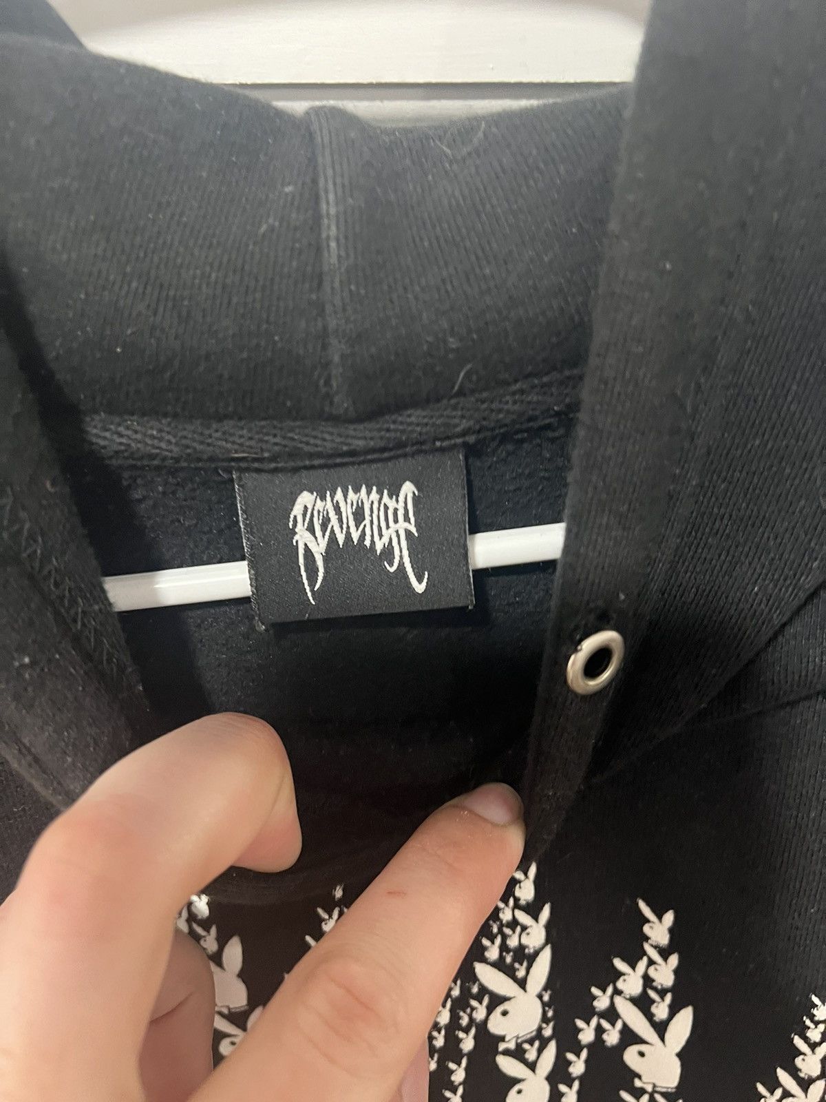 Playboy × Revenge Revenge x Playboy black logo hoodie Size US XL / EU 56 / 4 - 2 Thumbnail