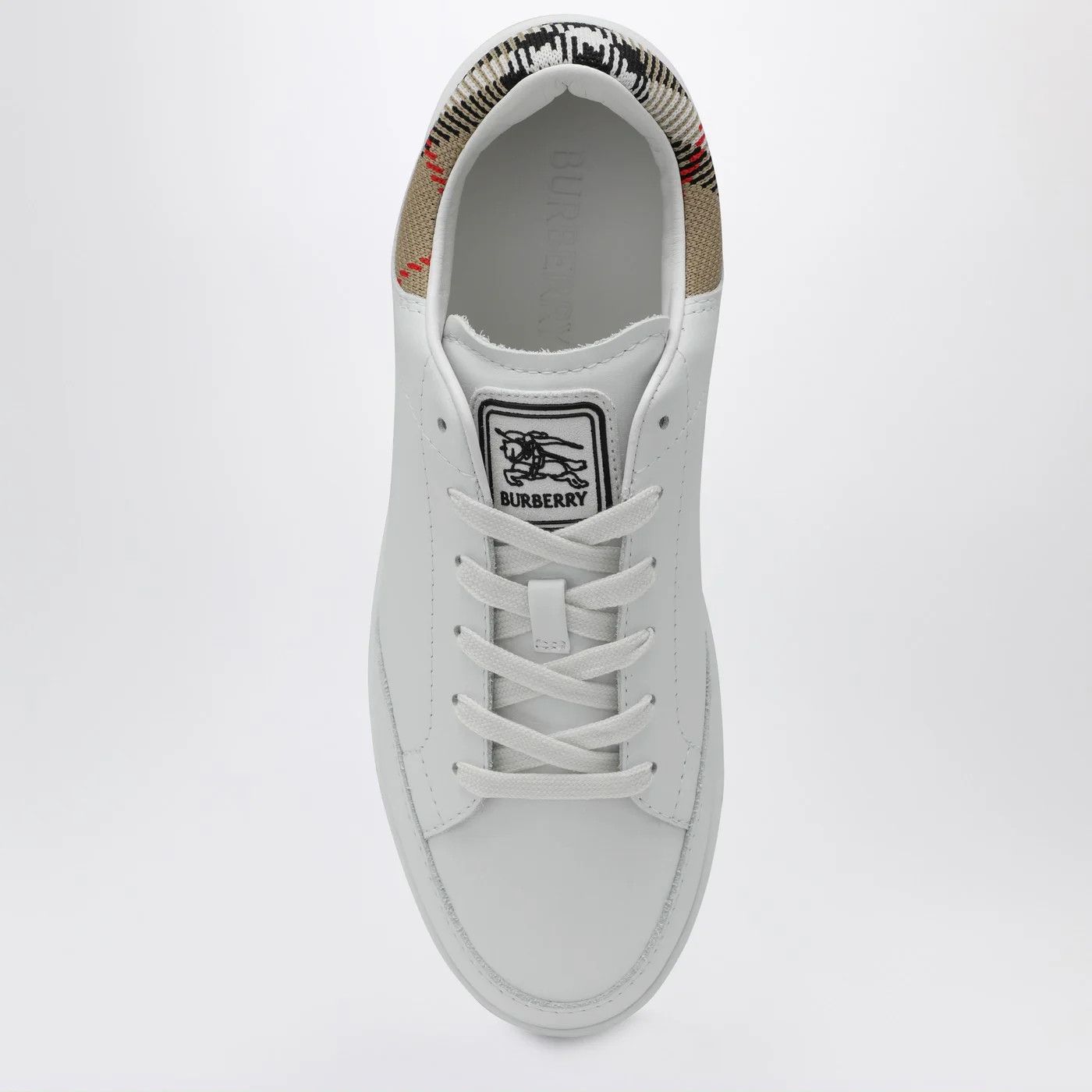 Burberry o1d2blof0426 Leather Low-Top Sneakers in White Size US 9.5 / IT 39.5 - 3 Thumbnail