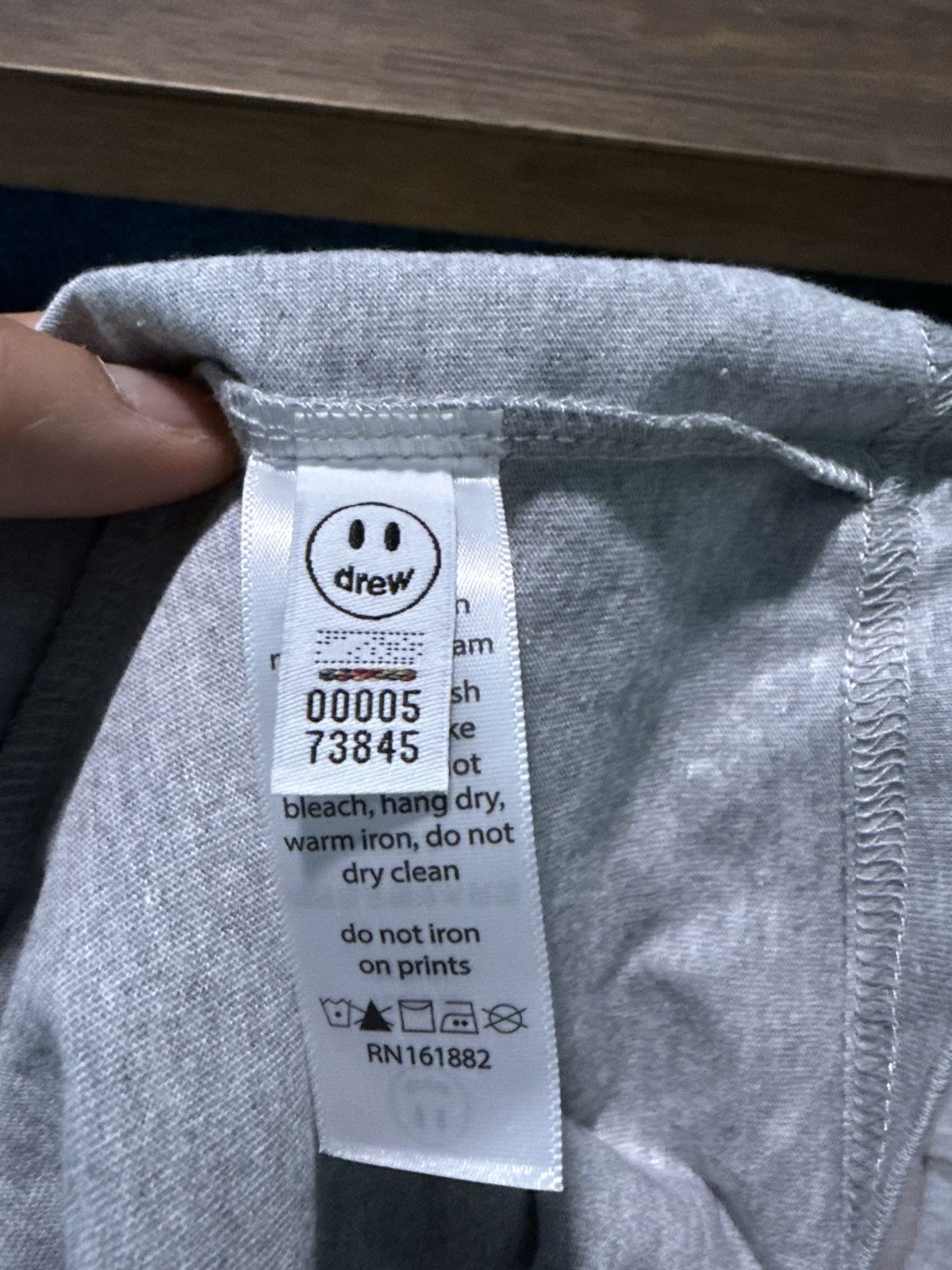 Drew House Drew House Long Sleeve Hug tee Heather grey Size US L / EU 52-54 / 3 - 10 Thumbnail