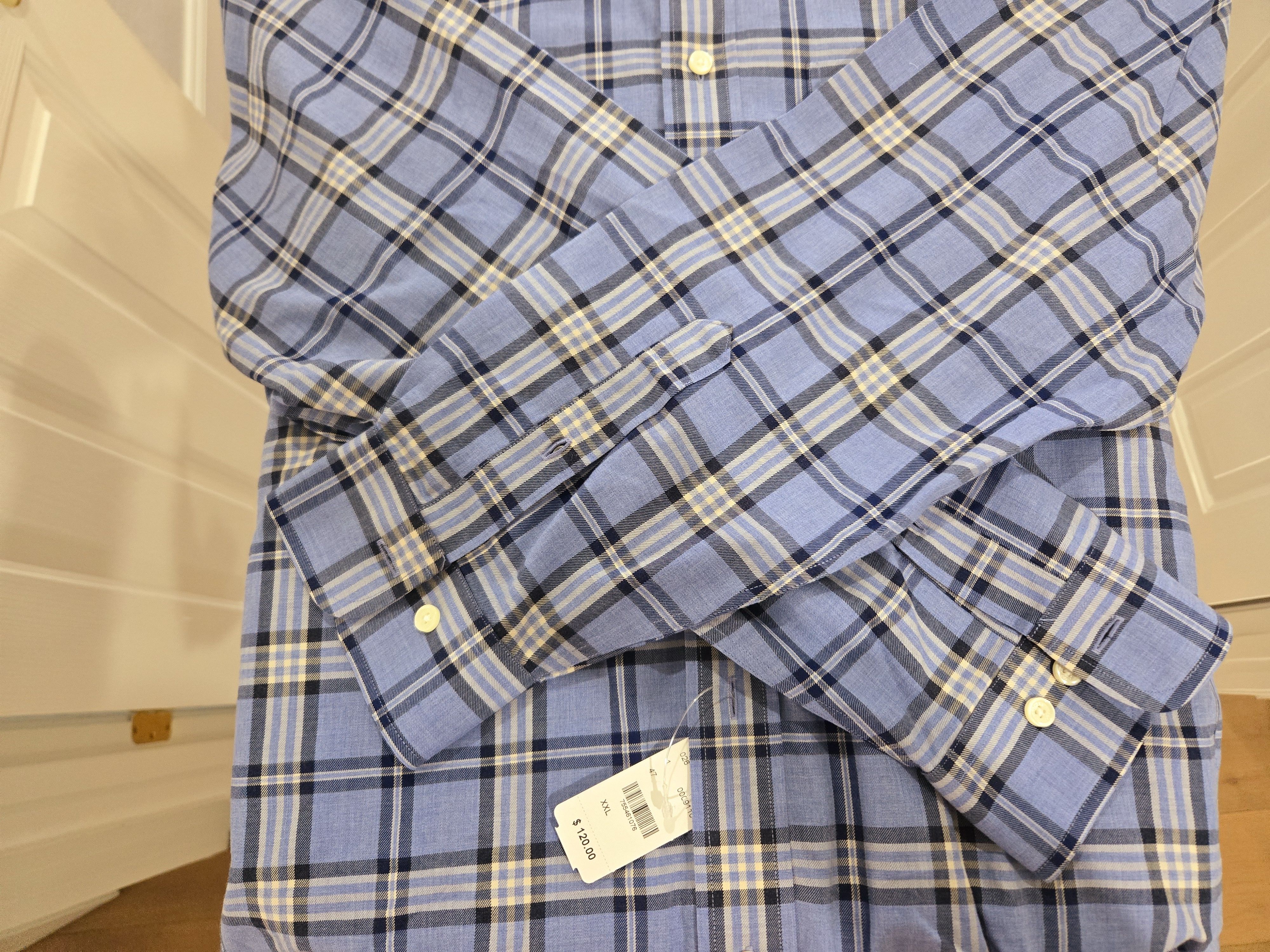Brooks Brothers Brooks Brothers Blue Plaid Regents Shirt - NEW Size US XXL / EU 58 / 5 - 3 Thumbnail
