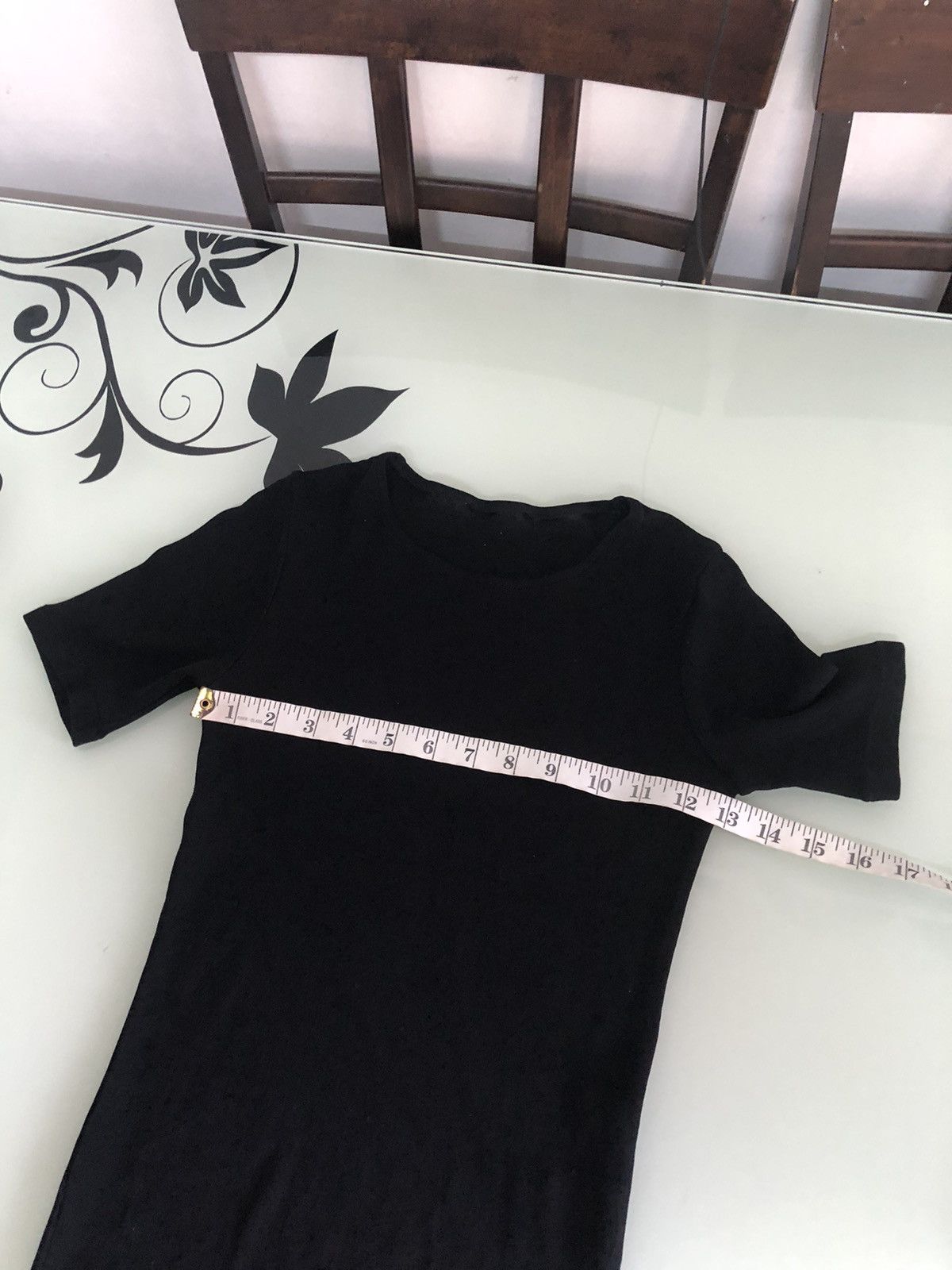 Yohji Yamamoto Y's Yohji Yamamoto Stretchable Black Crop Top Size S / US 4 / IT 40 - 14 Thumbnail