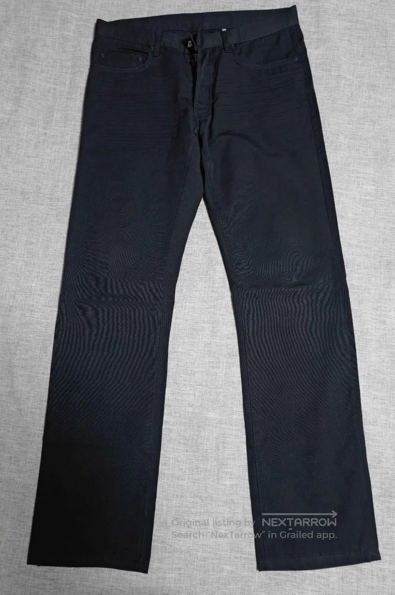 Dior Black Casual Pants with Textured Leg Patterns. Size US 32 / EU 48 - 1 Thumbnail