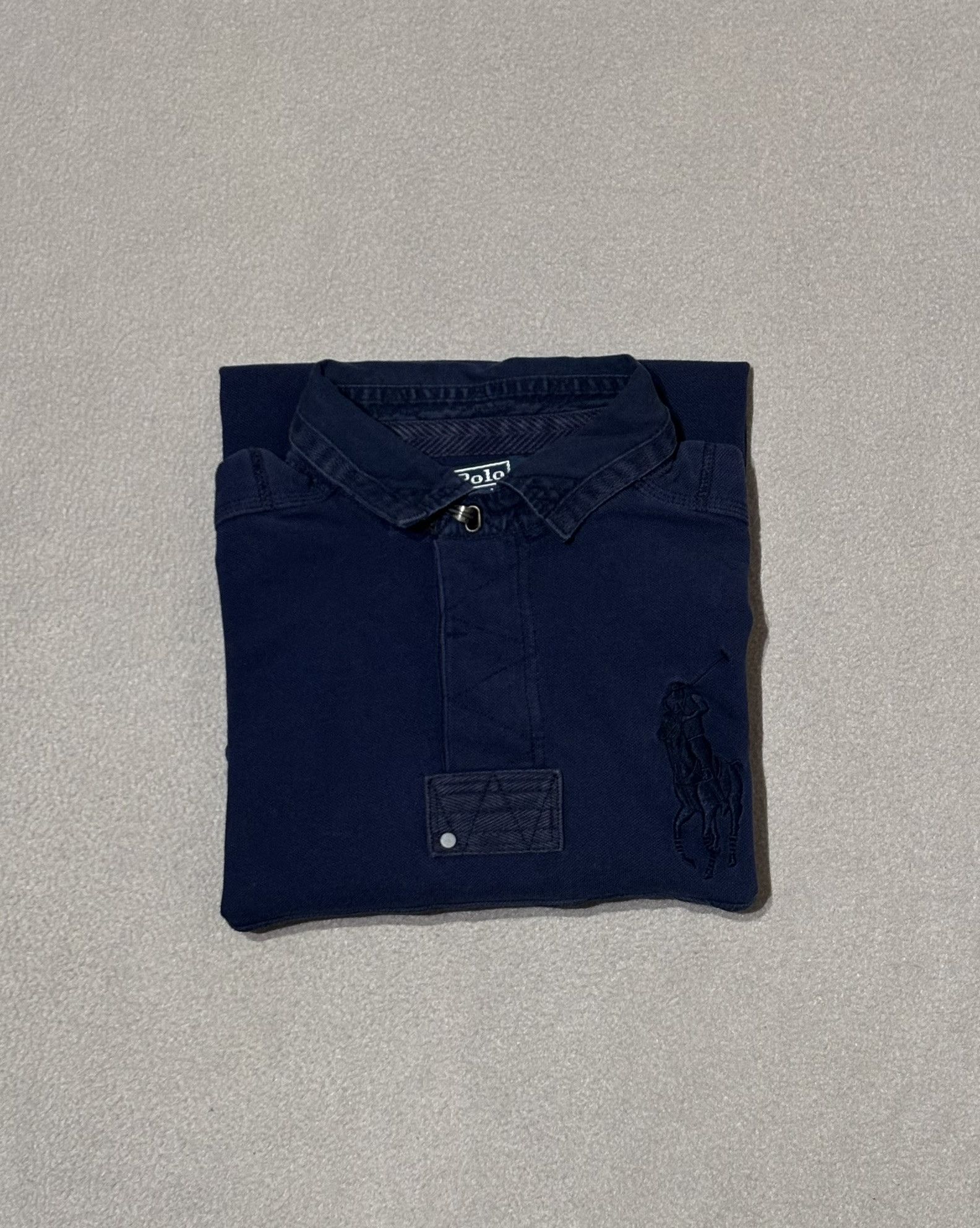 Polo Ralph Lauren Polo Ralph Lauren Rugby Big Pony vintage navy sweatshirt Size US M / EU 48-50 / 2 - 19 Thumbnail