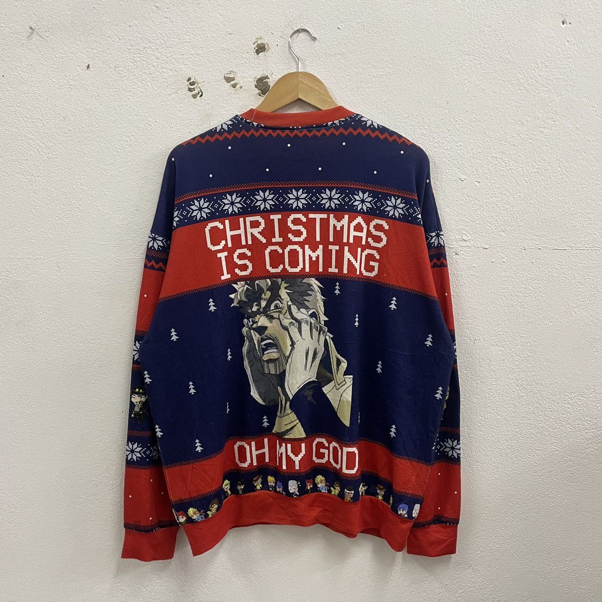 Anime × Vintage 🔥Vintage Christmas Is Coming Promo Anime Design Sweatshirts Size US L / EU 52-54 / 3 - 2 Thumbnail