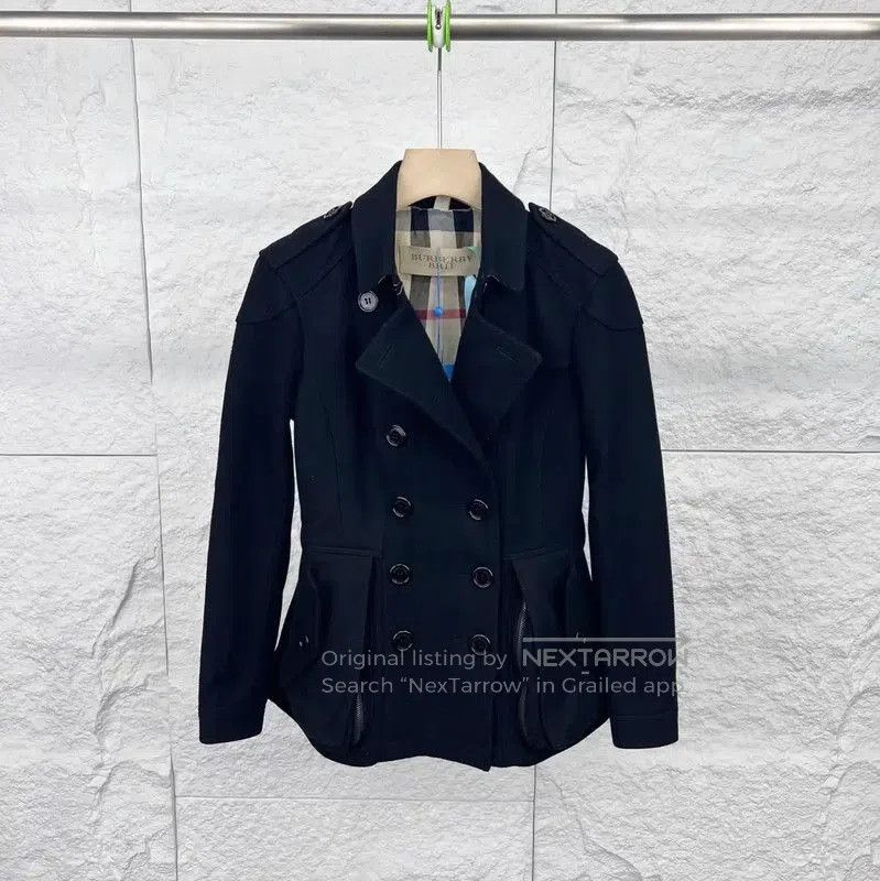 Burberry Burberry Black Cotton Women's Coat. Size XXS / US 00 / IT 34 - 1 Thumbnail