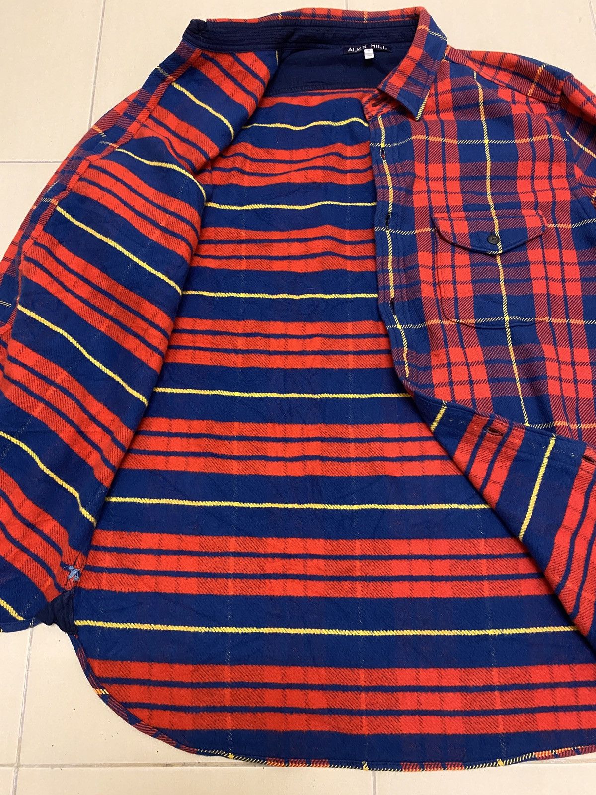 Alex Mill × Flannel Alex Mill Heavy Cotton Flannel Shirt Size US M / EU 48-50 / 2 - 11 Thumbnail