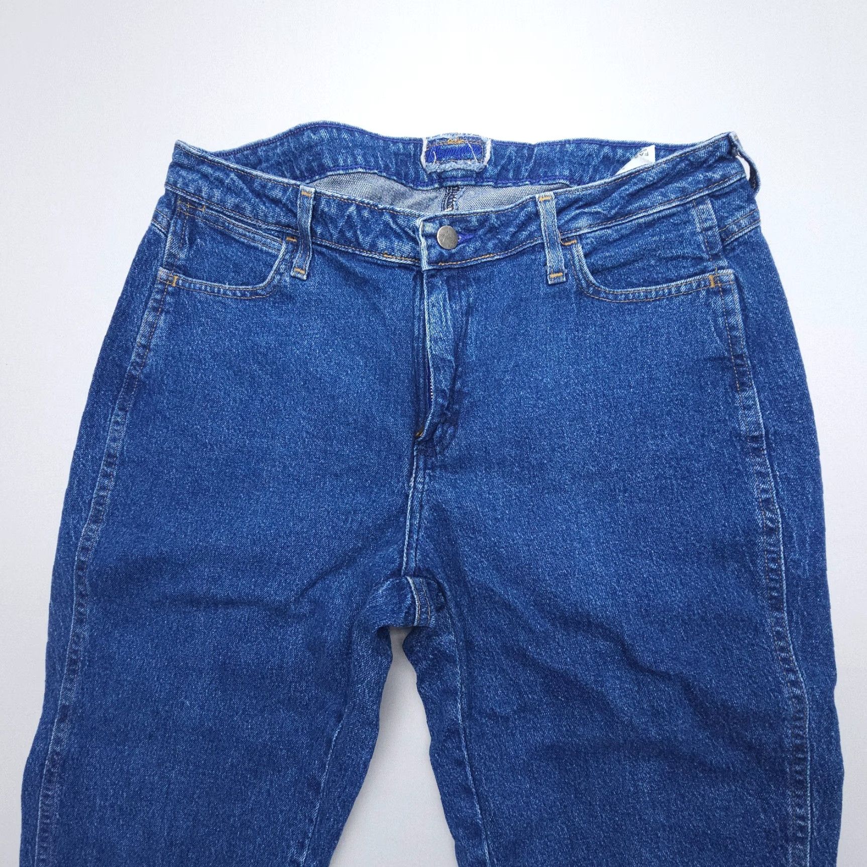 Wrangler VINTAGE Wrangler Cowboy Cut Jeans Womens 34x33 Dark Wash Bootcut Denim 90s Southwestern Cowboy Cut Womens Jeans Size 38" / US 16 / IT 52 - 3 Thumbnail
