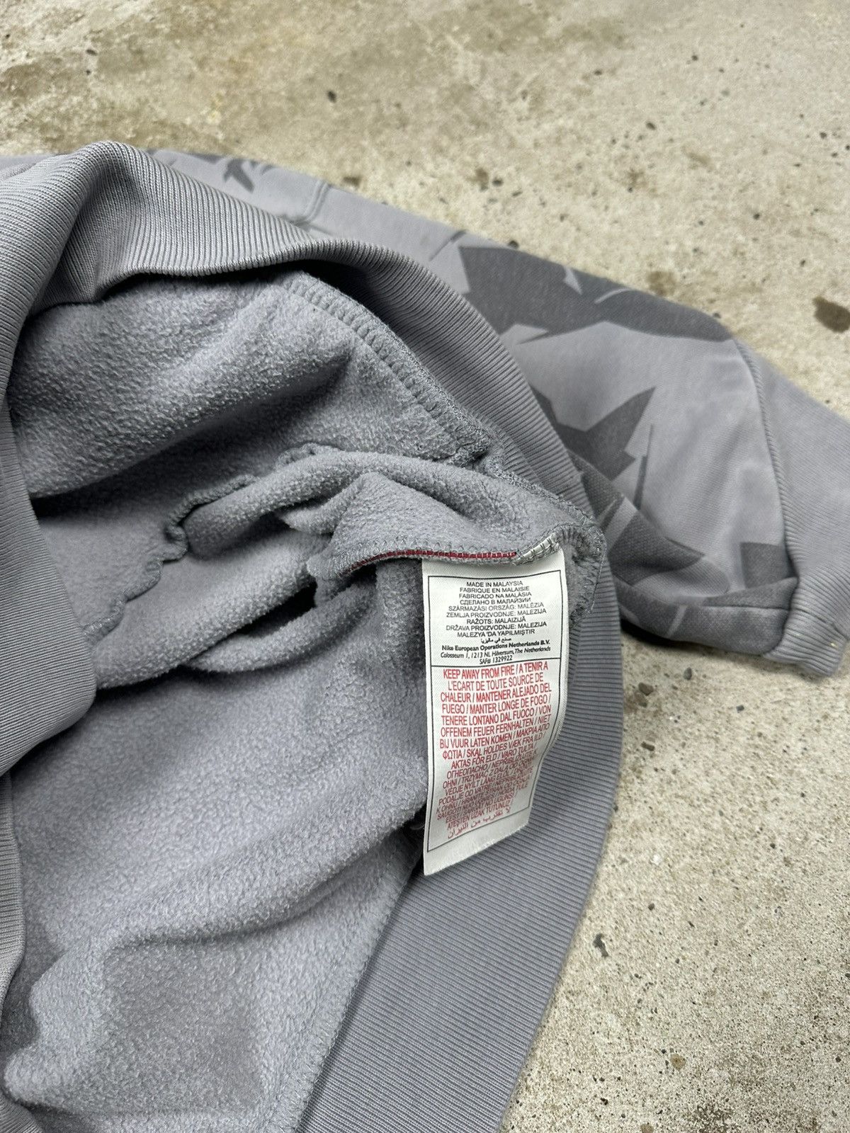 Nike Vintage Y2K Nike Air Grey Boxy Fit Hoodie Sweatshirt Swoosh Size US M / EU 48-50 / 2 - 11 Thumbnail