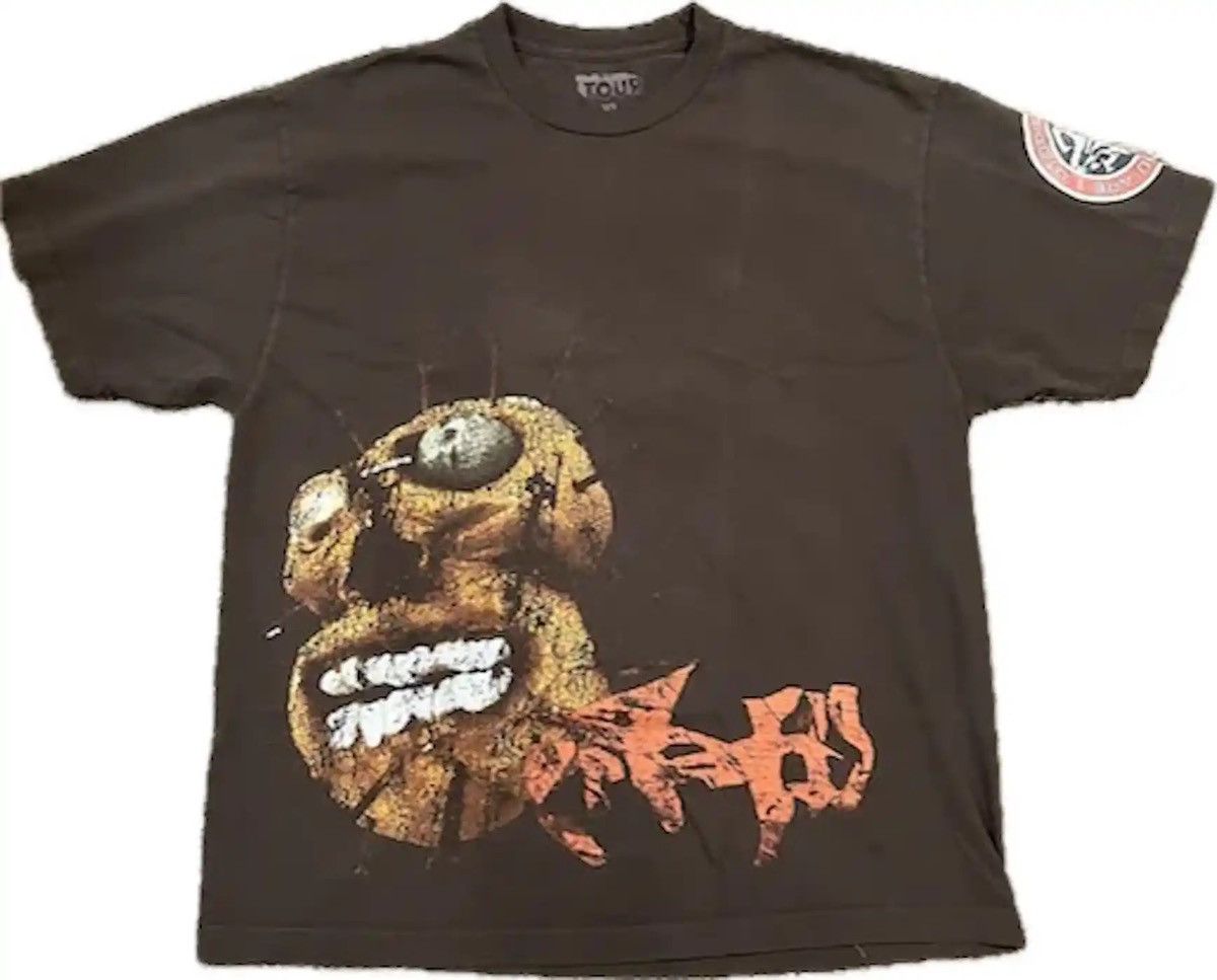 image of Travis Scott Utopia Tour Vip Exclusive Access Tee in Brown, Men's (Size XL)