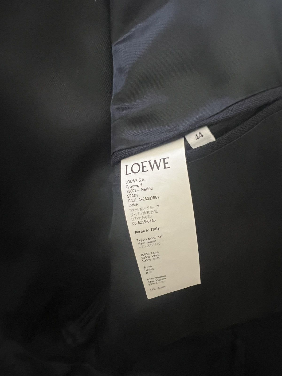 Loewe LOEWE Double- Breasted Blazer Size 44R - 7 Thumbnail