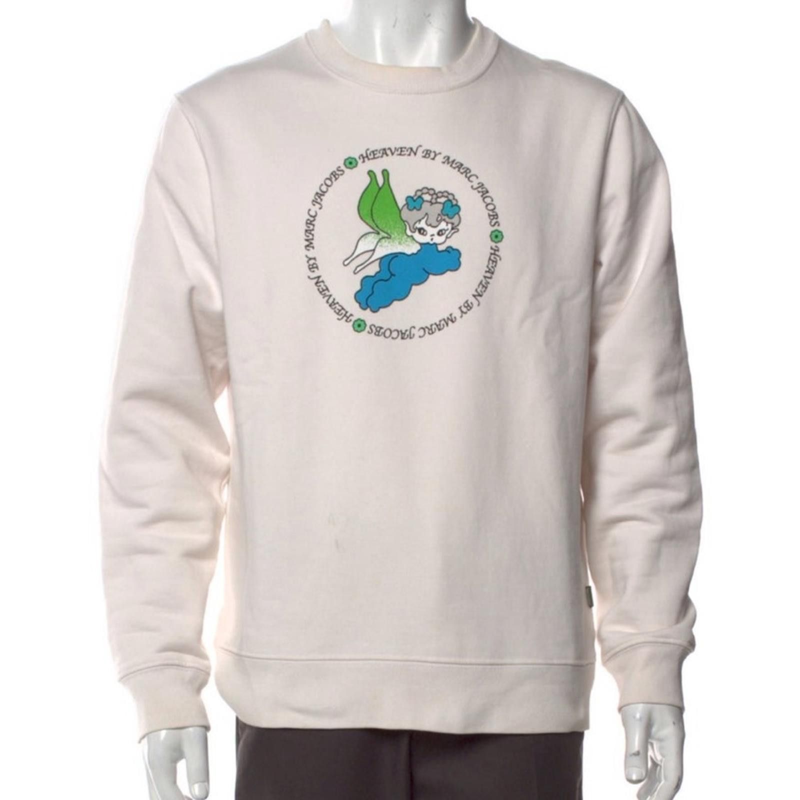 Heaven by Marc Jacobs HEAVEN BY MARC JACOBS WHITE DYSTOPIA ANGEL PULLOVER Size US M / EU 48-50 / 2 - 2 Thumbnail
