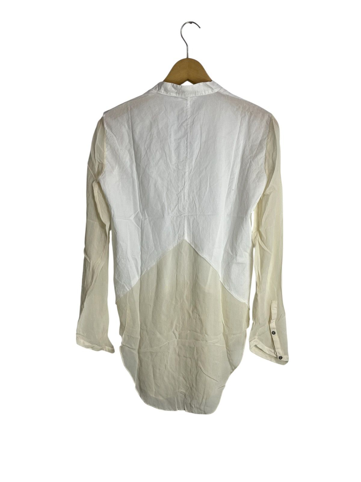 Helmut Lang 2000s Helmut Lang Silk Shirt TRANSPARENT Size S / US 4 / IT 40 - 5 Thumbnail