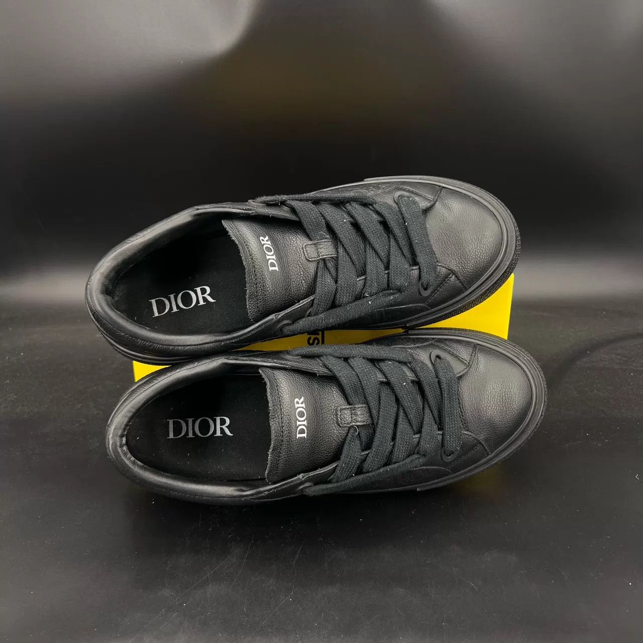 Dior Dior B33 Black Embossed 46 (Box, Soles Taped, Worn) Size US 13 / EU 46 - 8 Thumbnail