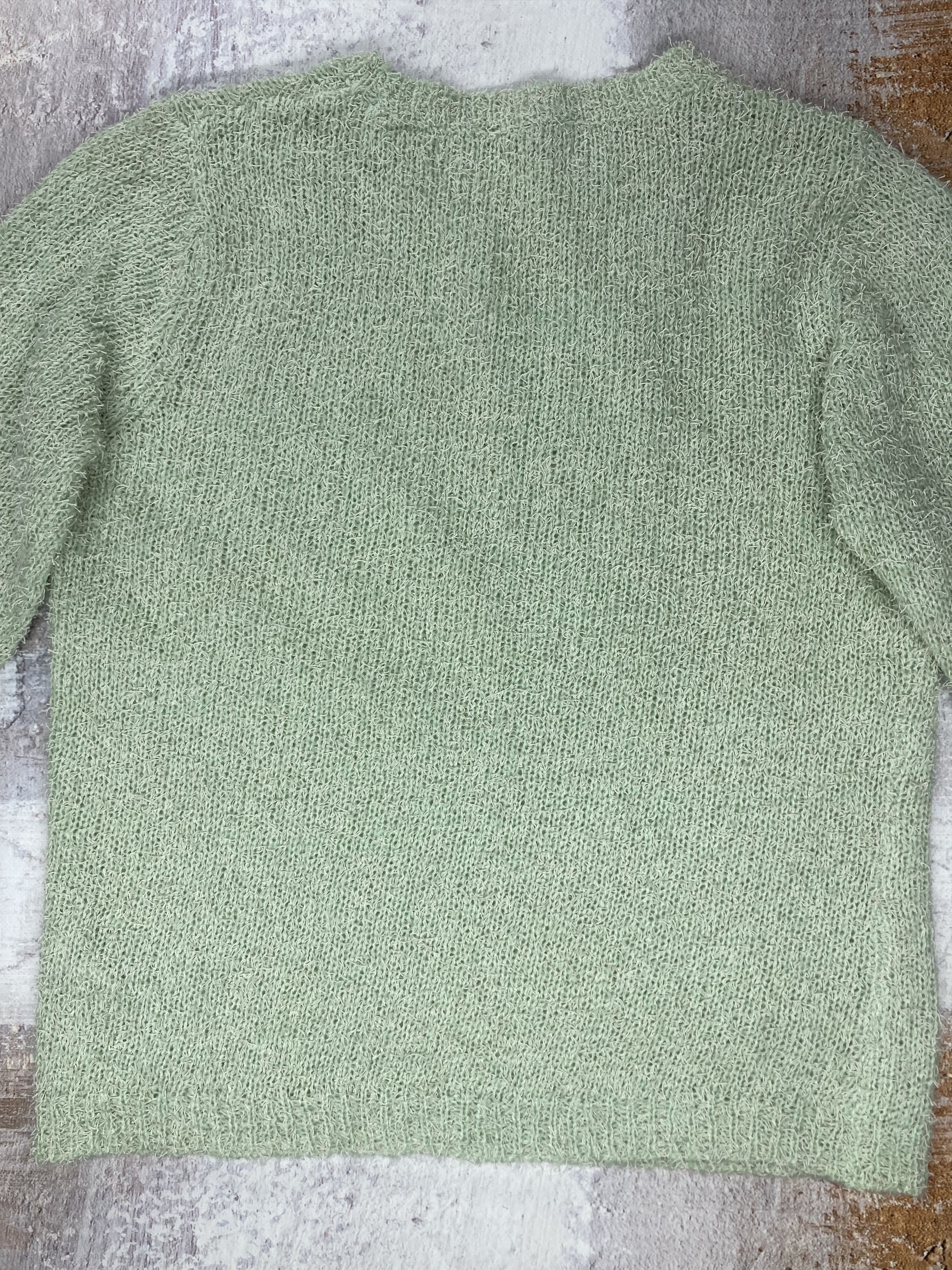 Vintage Vintage Knitted Sweater Short Sleeve Women’s Size 16UK/44 EU Size XL / US 12-14 / IT 48-50 - 6 Thumbnail