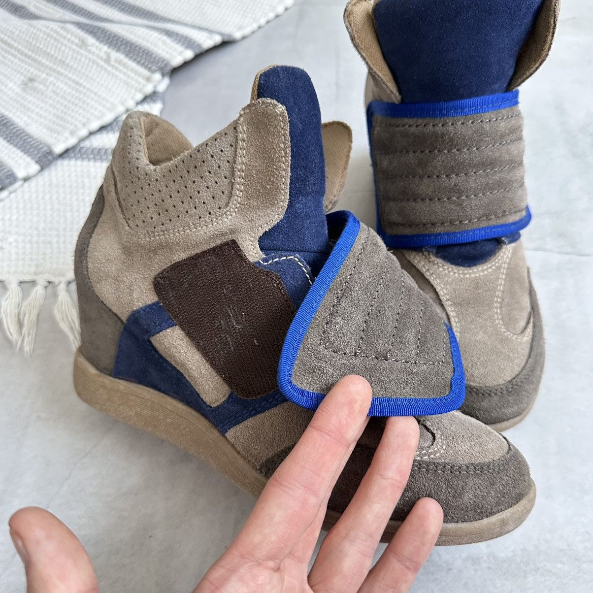 Isabel Marant Strap Isabel Marant Style Bekett Wedge Sneakers Shoes Ash Size US 10 / IT 40 - 7 Thumbnail