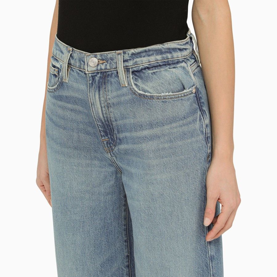 Frame o1d2blof0824 Denim Wide-Leg Jeans in Blue Size 27" / US 4 / IT 40 - 5 Thumbnail