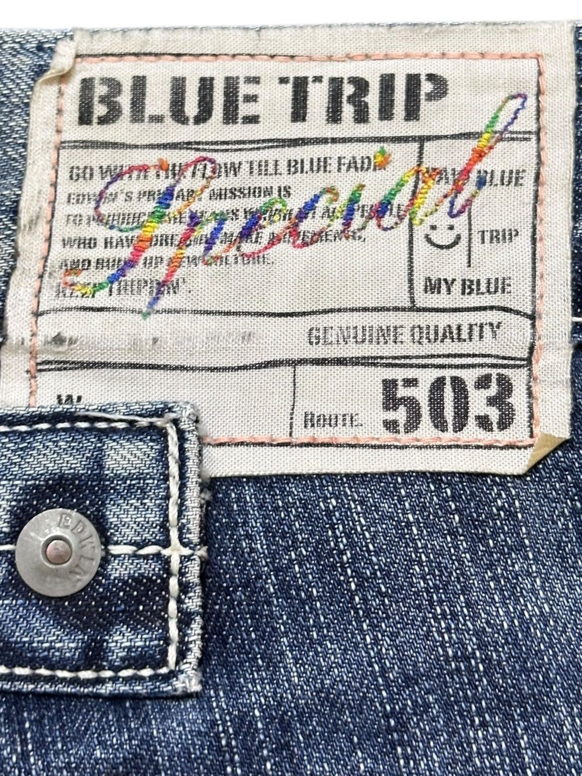 Edwin Vintage Edwin 503 BlueTrip Special Flare Grunge Denim Size US 31 - 9 Thumbnail