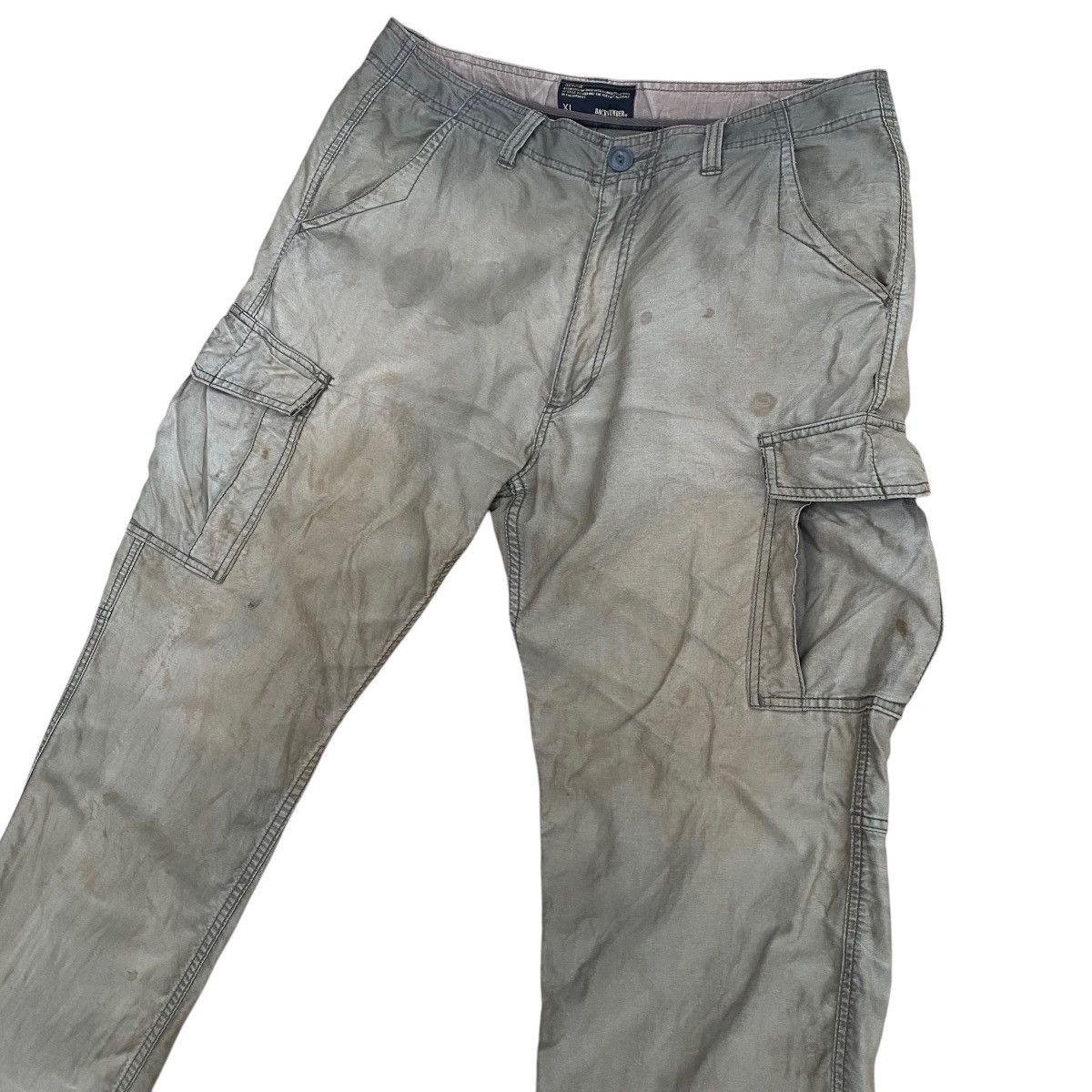 Designer × Japanese Brand Back Number Tactical Multipocket Cargo Pants Drawstrings Size US 36 / EU 52 - 3 Thumbnail