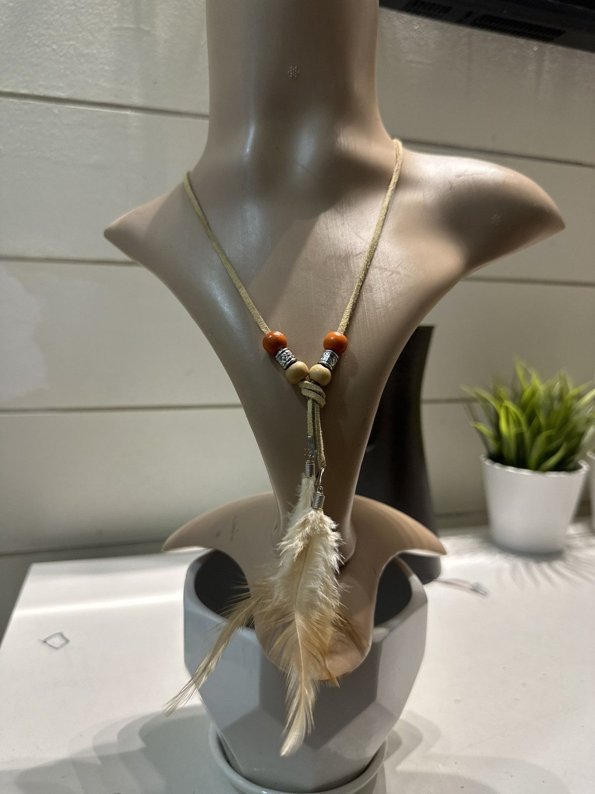 Japanese Brand GOA Style Feather Necklace (2 Pcs) Size ONE SIZE - 9 Thumbnail
