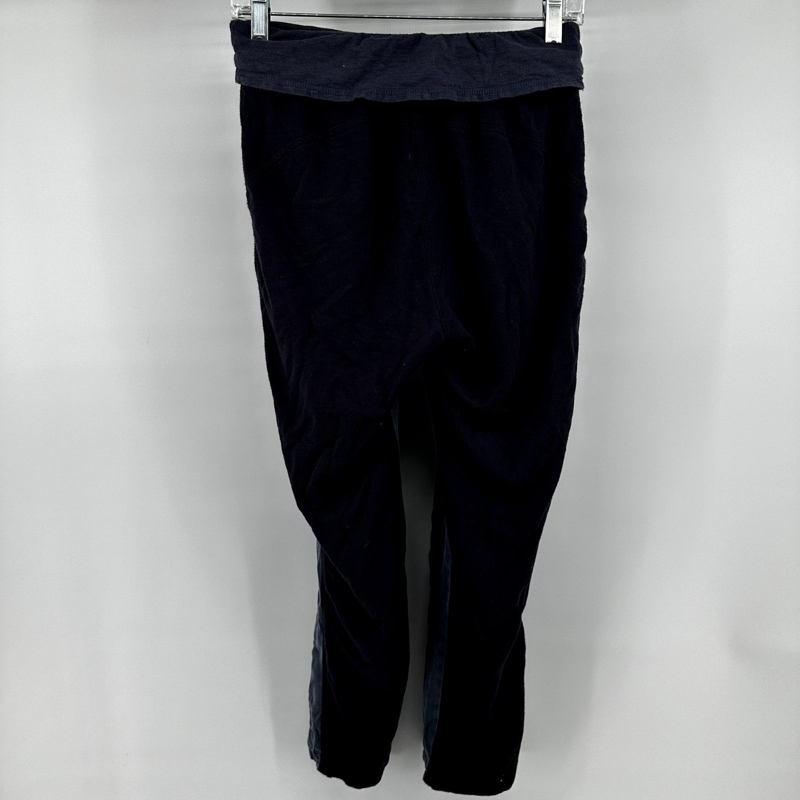 Other Sundance Pants Drawstring Fold Over Straight Pockets Black S Size 28" / US 6 / IT 42 - 4 Thumbnail