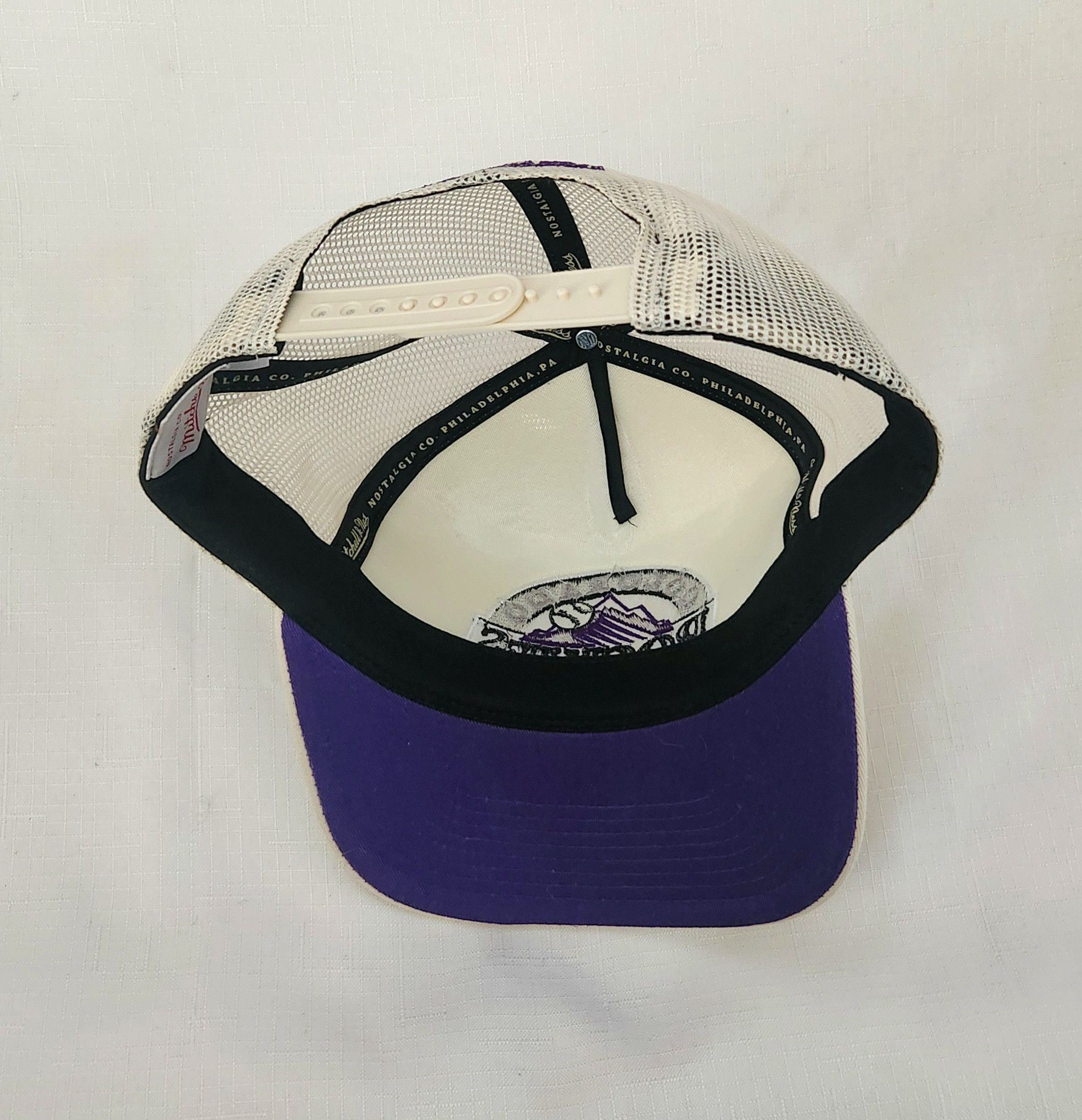 New Era Mitchell & Ness Colorado Rockies Cream Cooperstown Snapback Size ONE SIZE - 6 Thumbnail