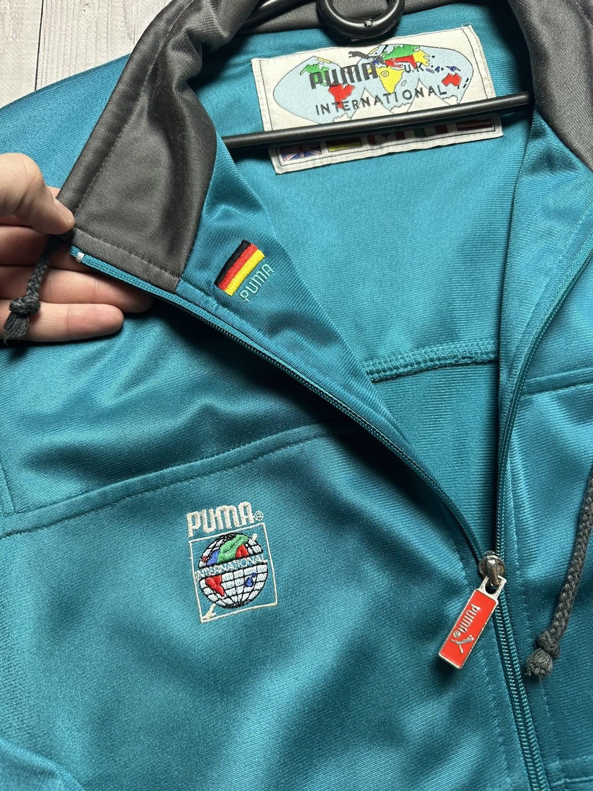 Puma × Vintage Vintage puma Germany track jacket Deutschland size L rare Size US L / EU 52-54 / 3 - 6 Thumbnail