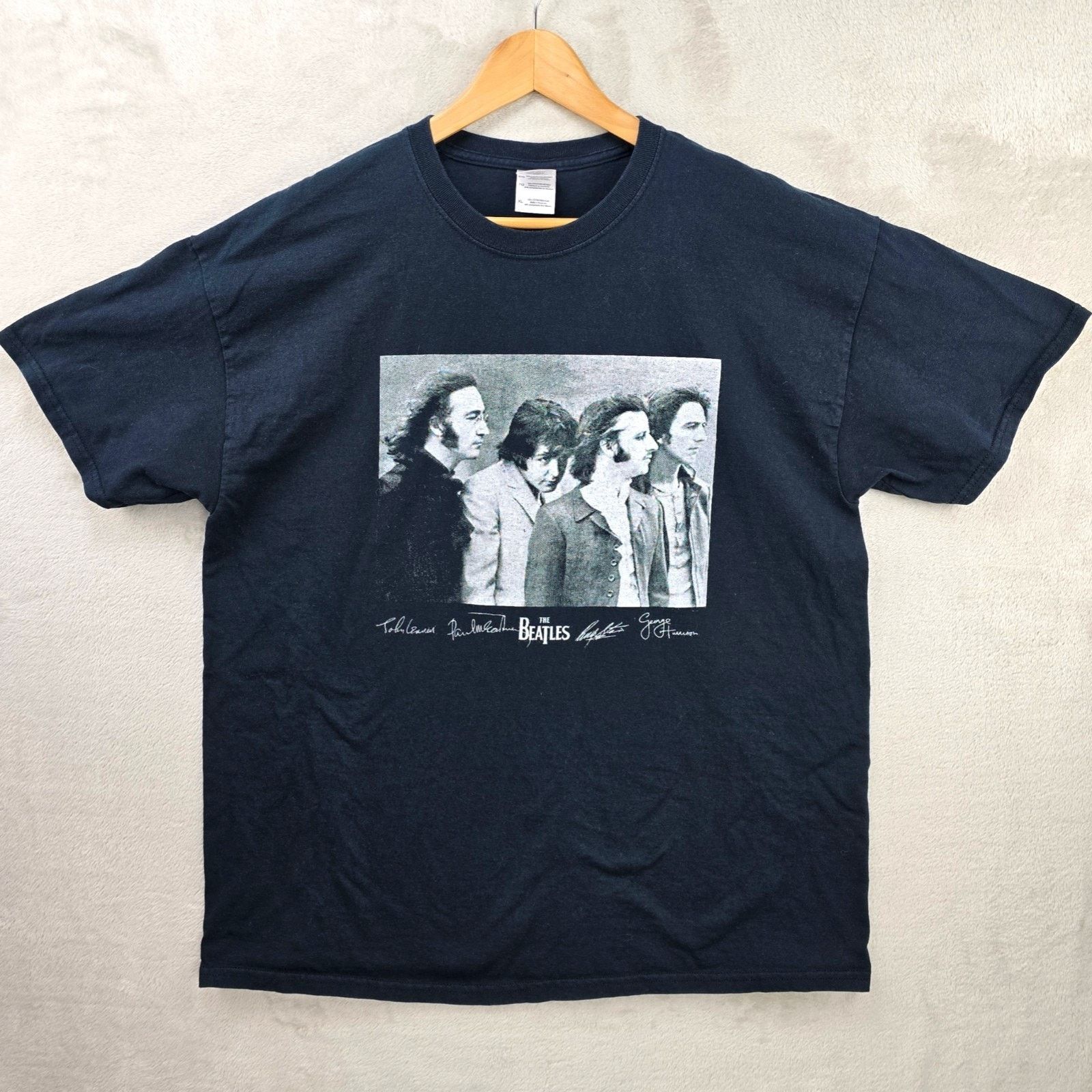 Gildan Vintage The Beatles Shirt XL Paul John Lennon Ringo Y2K Size US XL / EU 56 / 4 - 1 Thumbnail