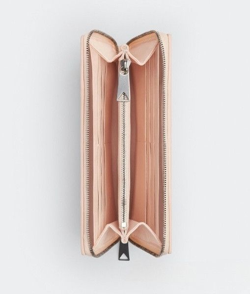 Bottega Veneta o1n1vont1124 Size: OS / Zip Around Wallet in Light Pink Size ONE SIZE - 2 Thumbnail