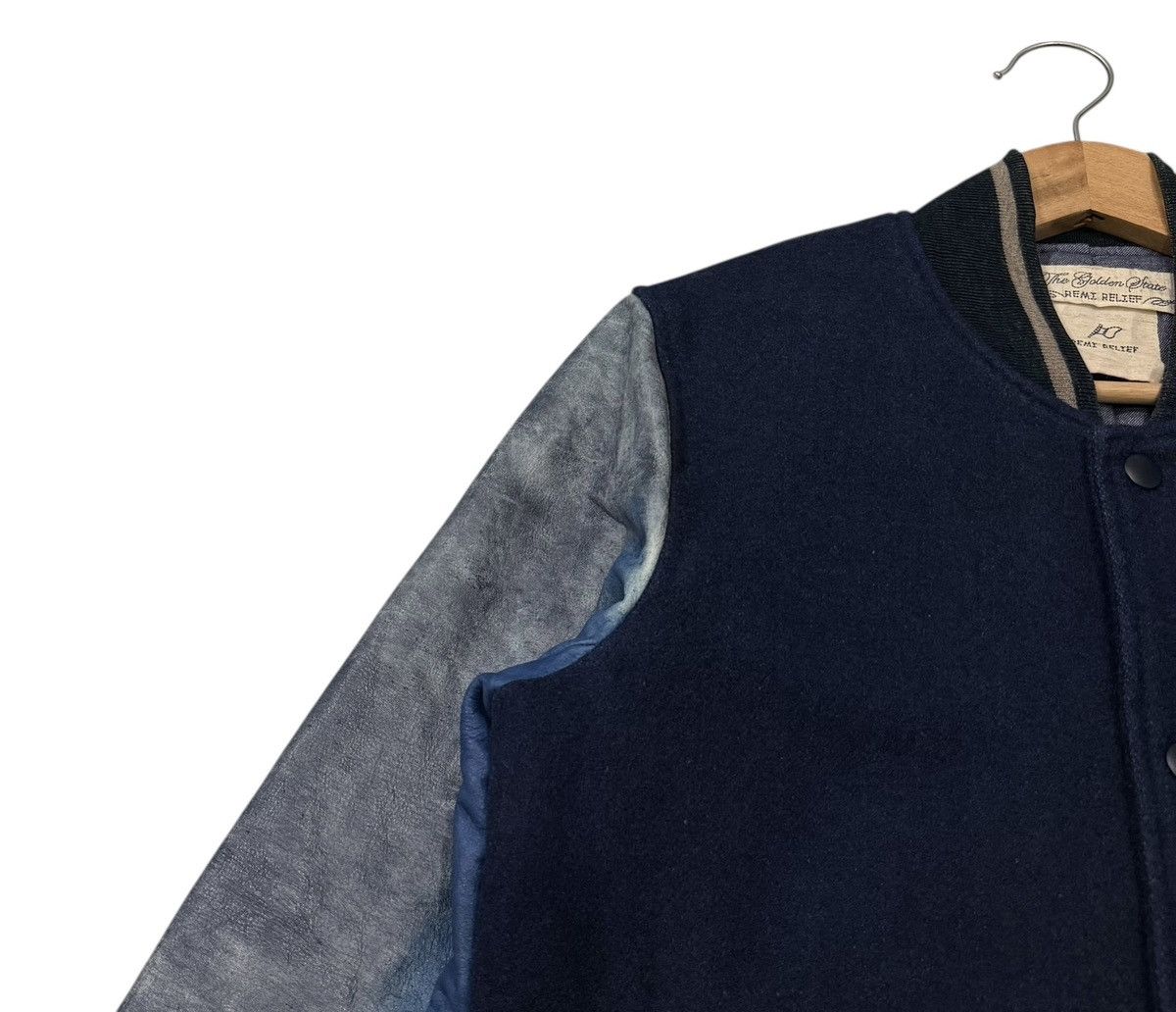 Remi Relief Vintage Remi Relief Golden State Wool Leather Varsity Jacket Size US S / EU 44-46 / 1 - 6 Thumbnail