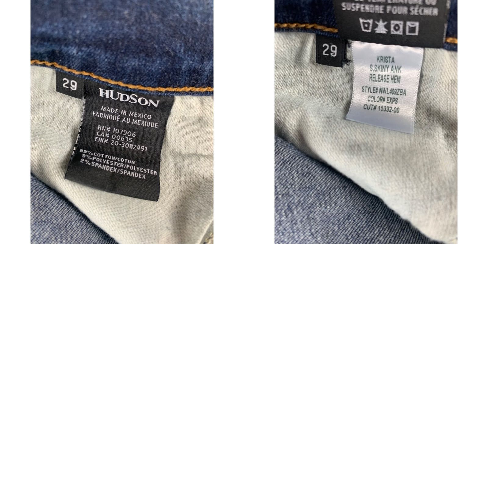 Hudson VINTAGE HUDSON JEANS? Size 29" - 8 Thumbnail