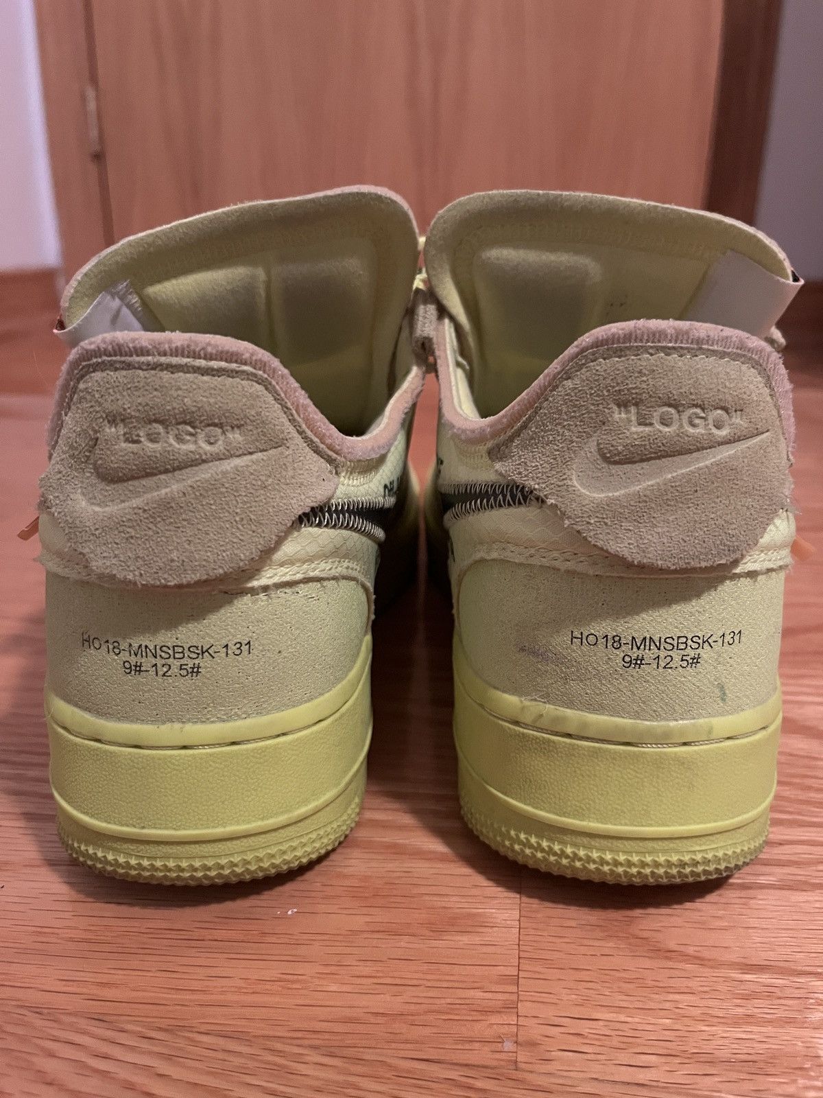Nike × Off-White Nike Air Force 1 Low Off-White Volt Size US 9.5 / EU 42-43 - 8 Thumbnail